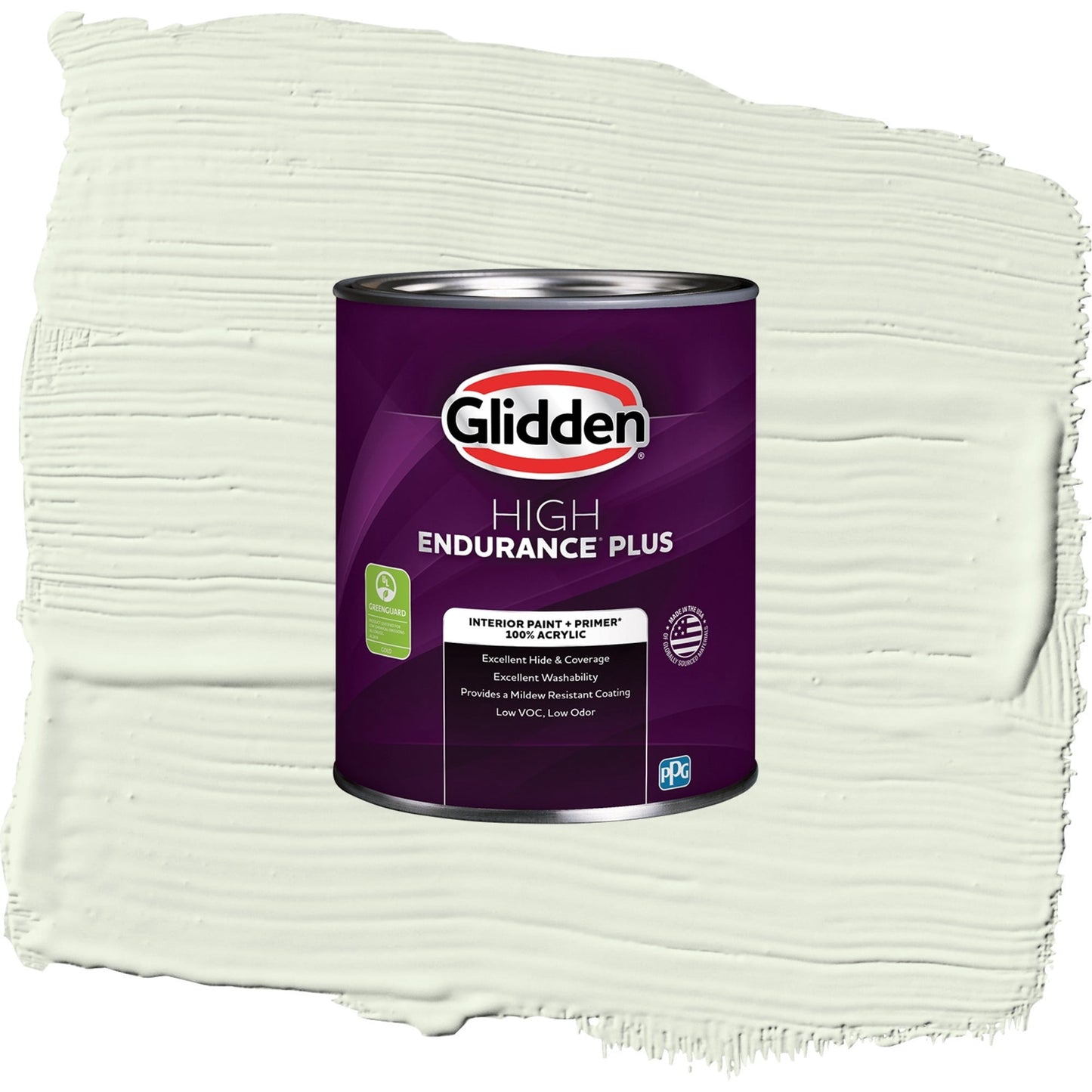 Glidden HEP Milkweed / Green, Eggshell Interior Paint with Primer, 1 Quart