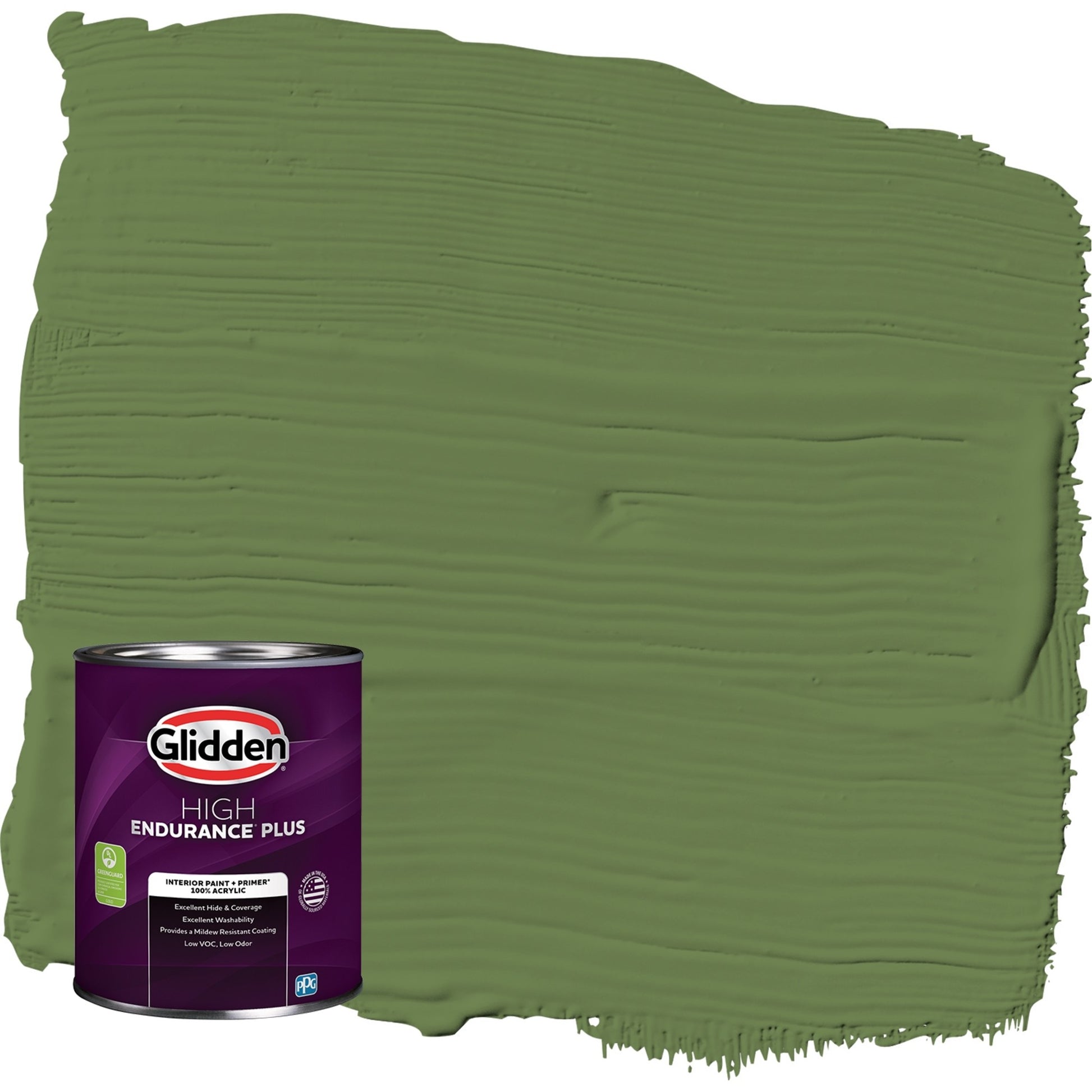 Glidden HEP Hojas de Menta / Verde, Pintura Interior Mate con Primer, 1 Cuarto