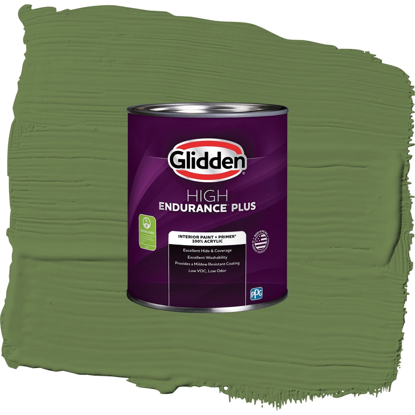 Glidden HEP Mint Leaves / Green, Semi-Gloss Interior Paint with Primer, 1 Quart