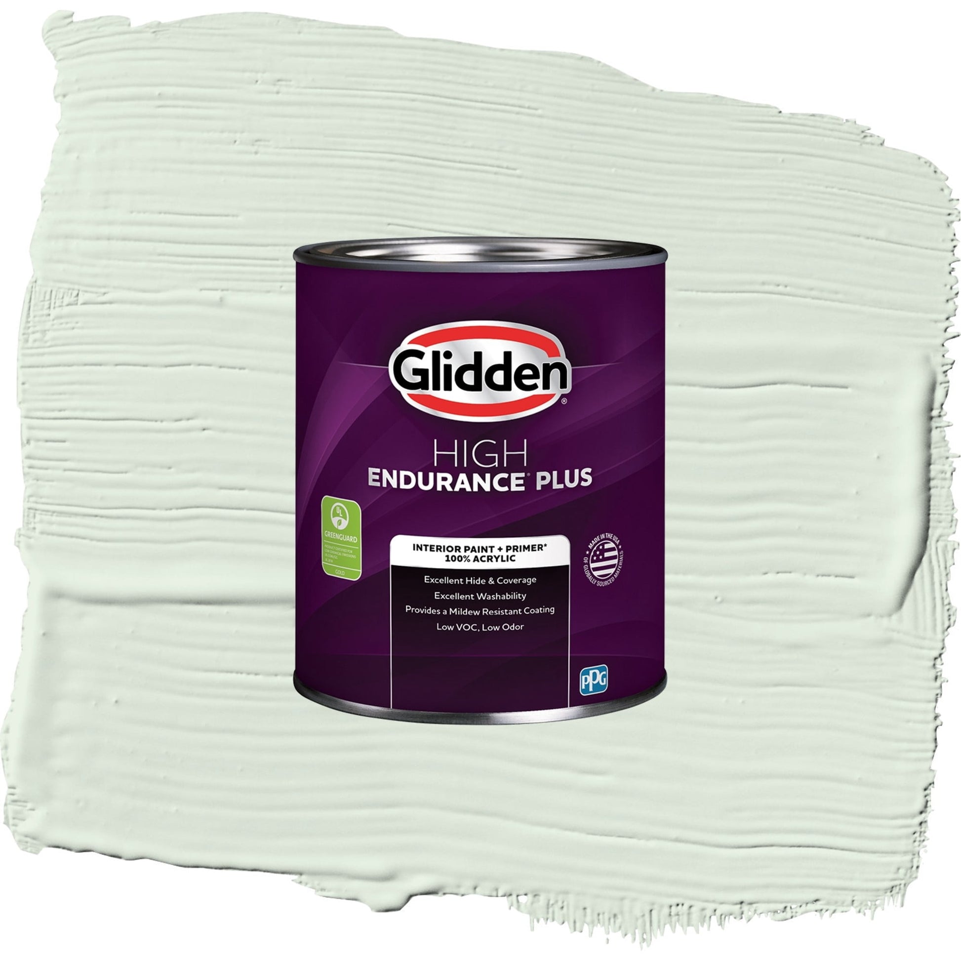 Glidden HEP Mint Wafer / Green, Eggshell Interior Paint with Primer, 1 Quart