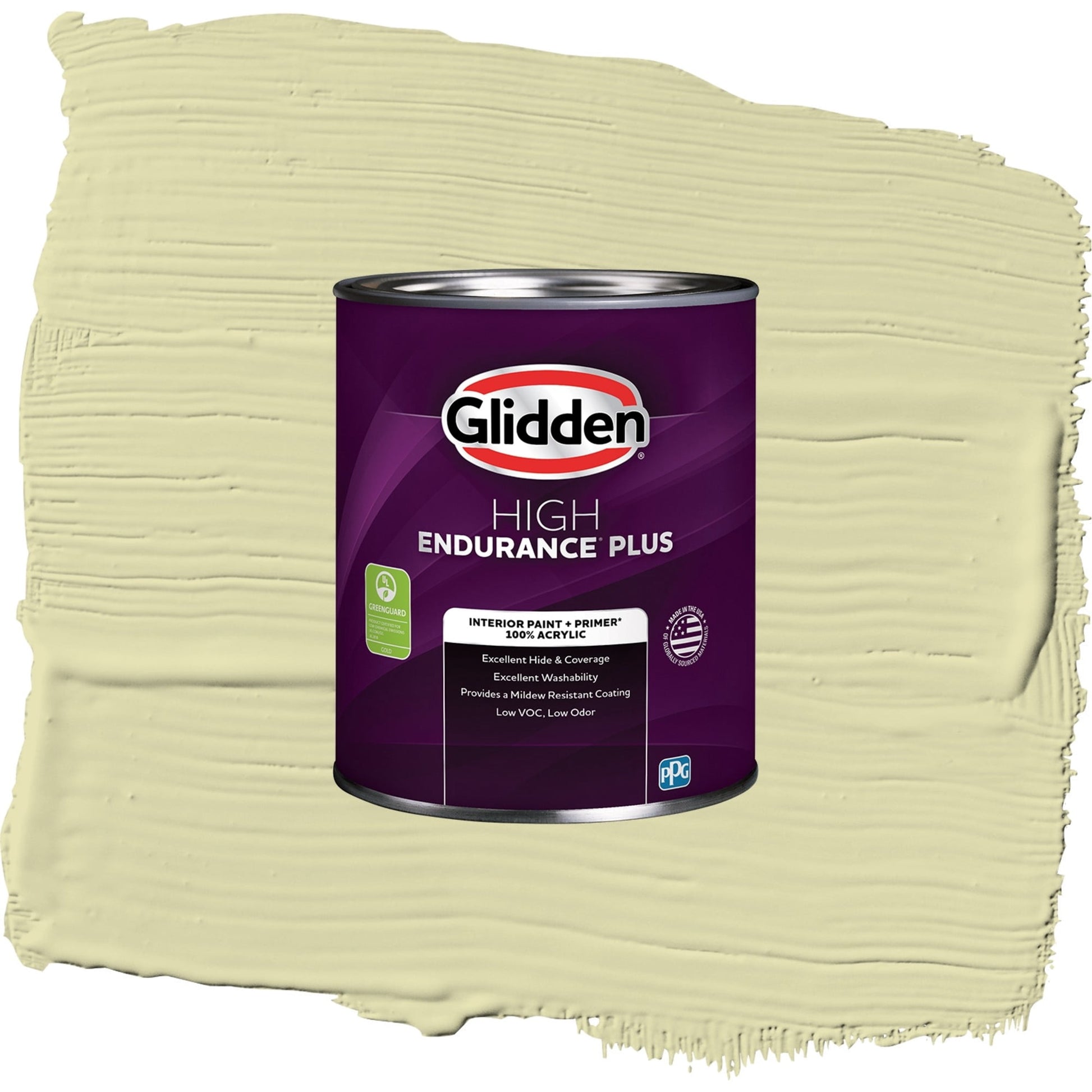 Glidden HEP Misty Moor / Green, Eggshell Interior Paint with Primer, 1 Quart