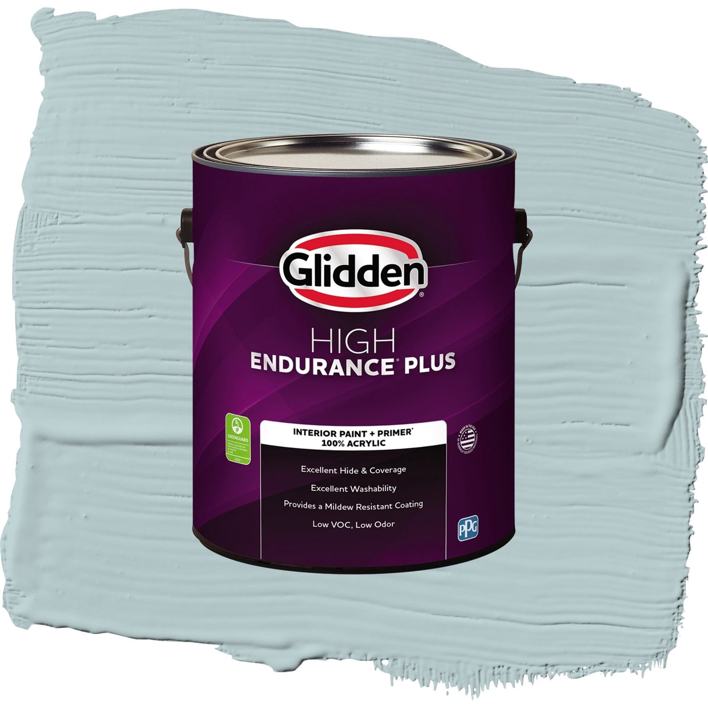 Glidden HEP Misty Surf / Blue, Eggshell Interior Paint with Primer, 1 Gallon