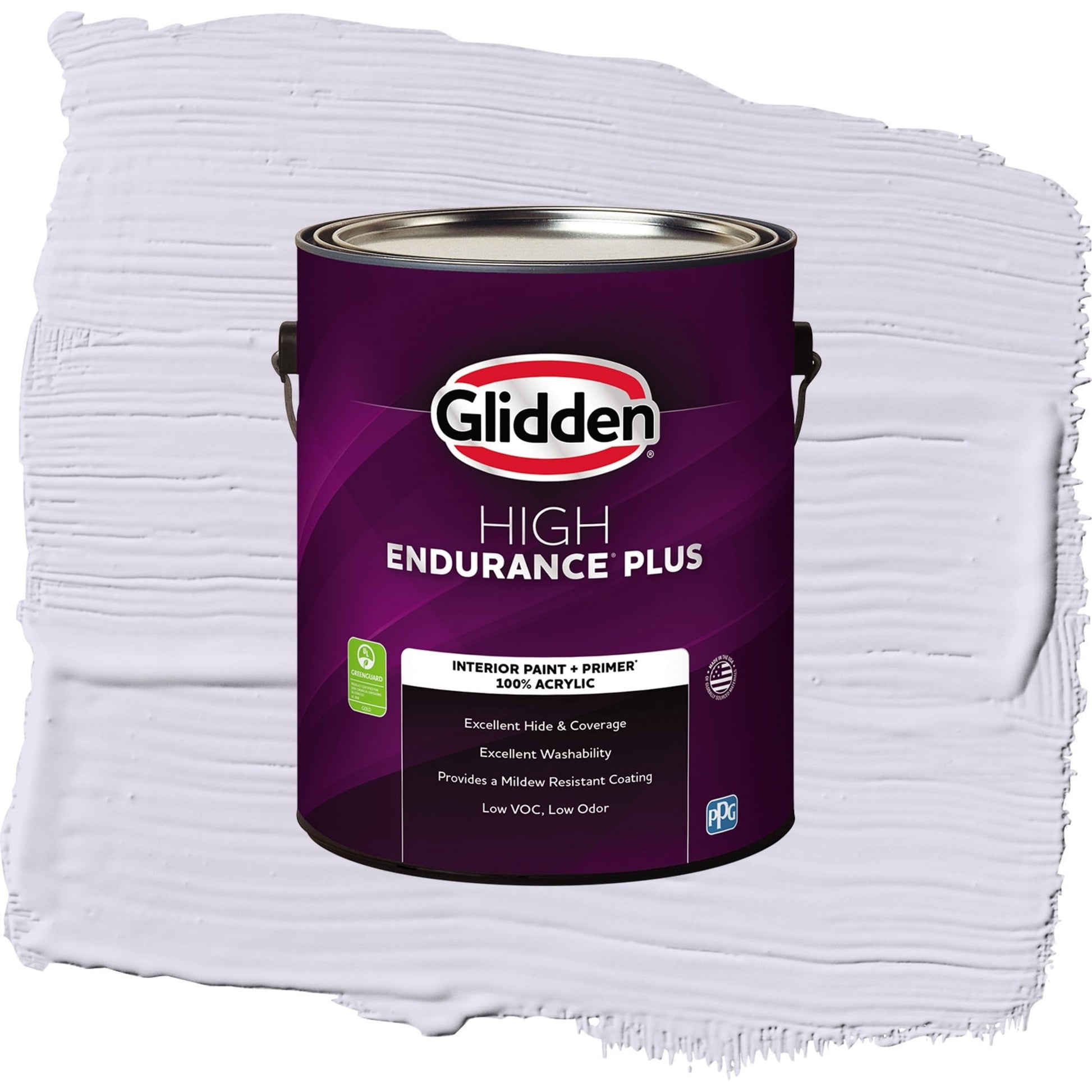 Glidden HEP Misty Violet / Purple, Flat Interior Paint with Primer, 1 Gallon