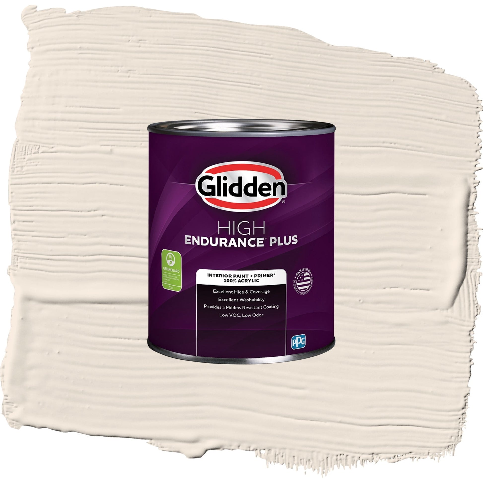 Glidden HEP Moroccan Moonlight / Beige, Eggshell Interior Paint with Primer, 1 Quart