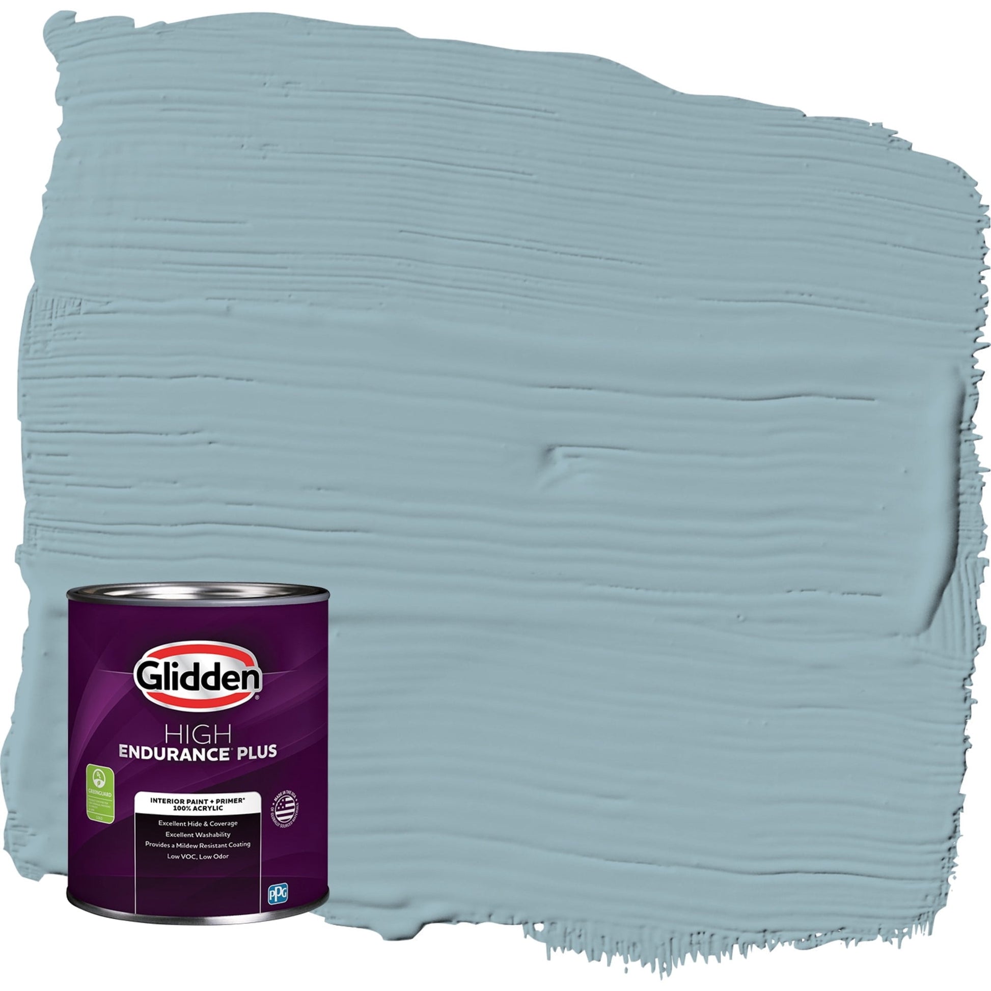 Glidden HEP Mountain Stream / Blue, Flat Interior Paint with Primer, 1 Quart