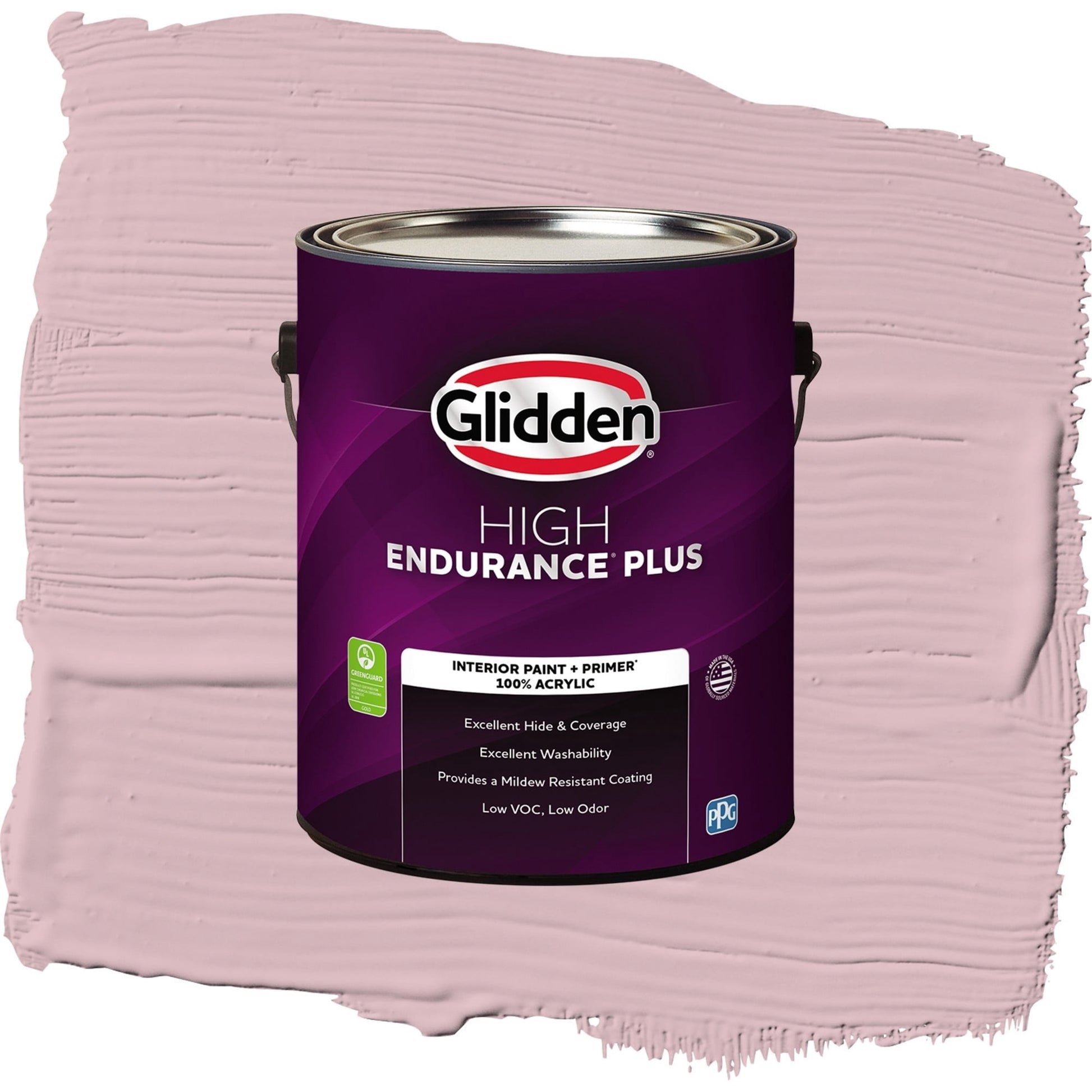 Glidden HEP Nostalgia / Purple, Flat Interior Paint with Primer, 1 Gallon