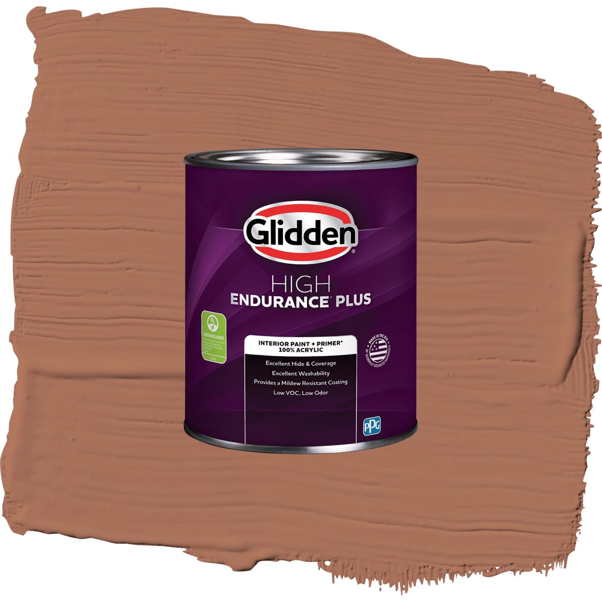 Glidden HEP Nutmeg / Brown, Eggshell Interior Paint with Primer, 1 Quart