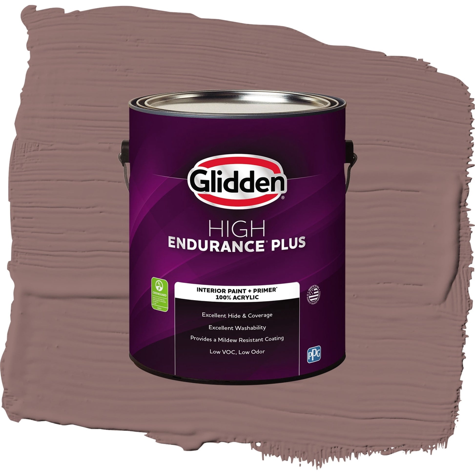 Glidden HEP Oakwood Brown / Red, Eggshell Interior Paint with Primer, 1 Gallon