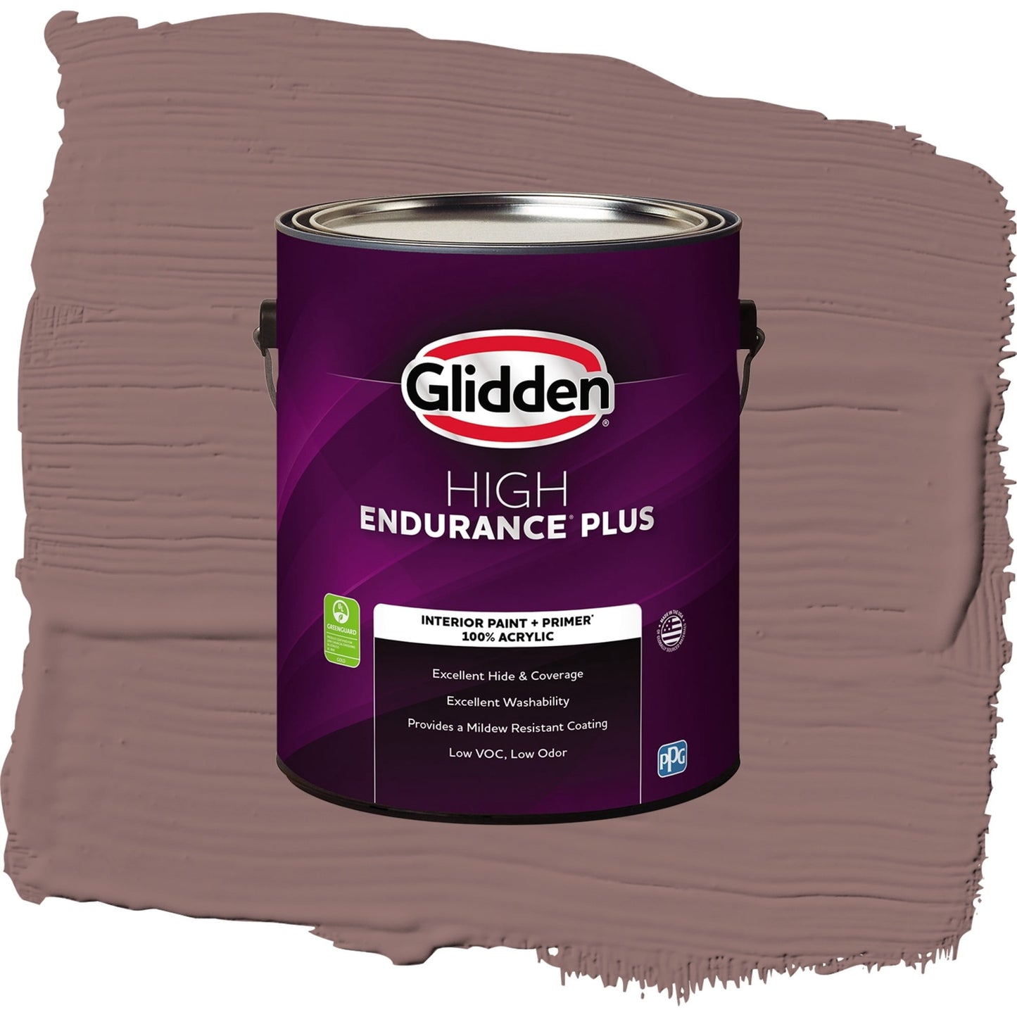 Glidden HEP Oakwood Brown / Red, Semi-Gloss Interior Paint with Primer, 1 Gallon