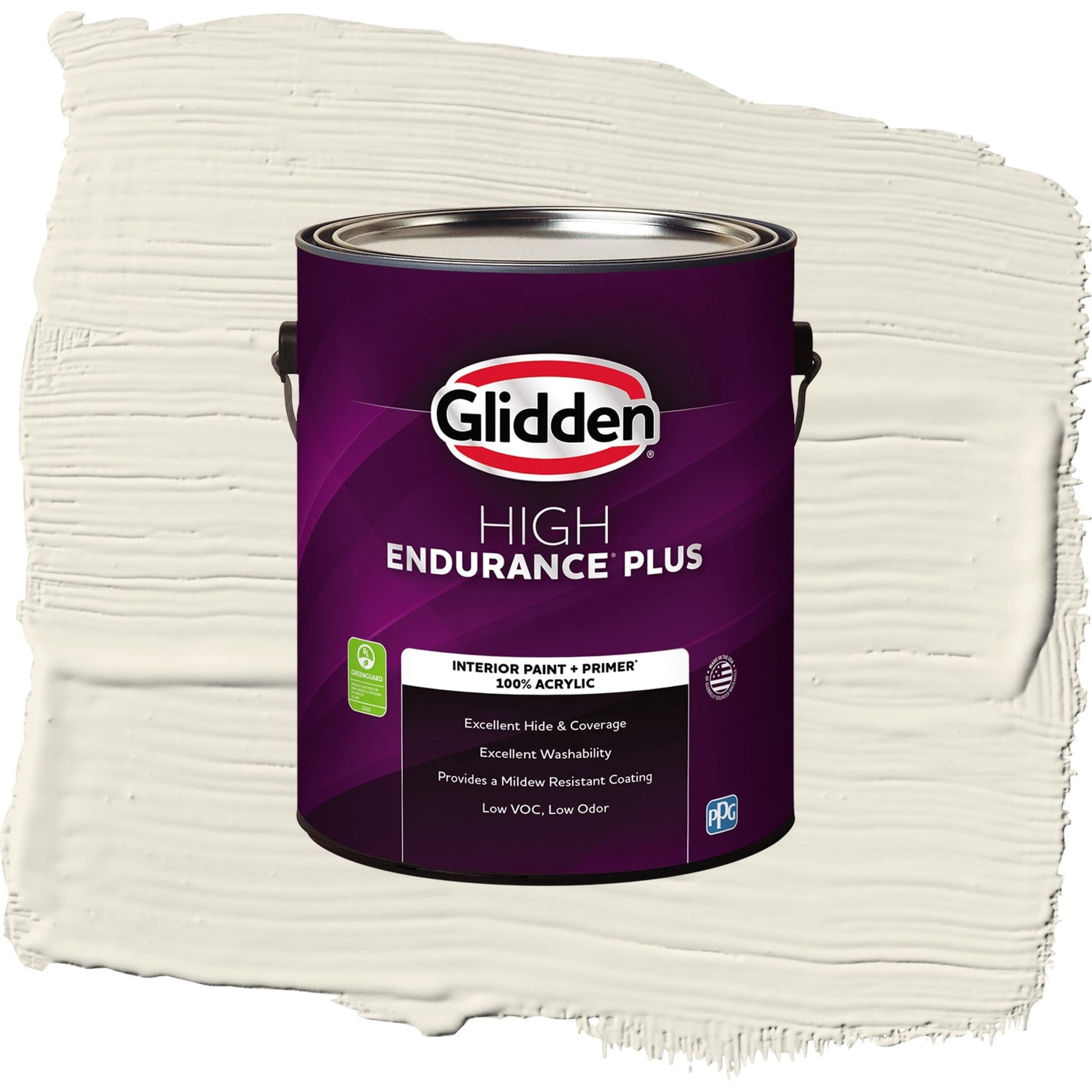 Glidden HEP Oatmeal / Gray, Semi-Gloss Interior Paint with Primer, 1 Gallon