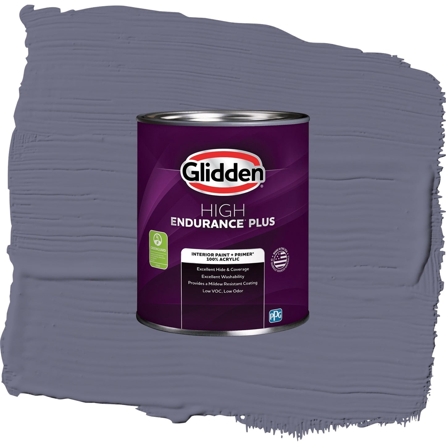 Glidden HEP Old Mill Blue / Purple, Semi-Gloss Interior Paint with Primer, 1 Quart