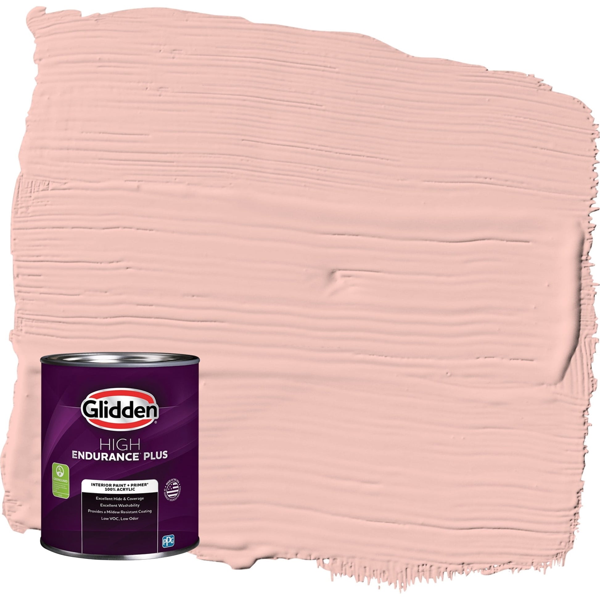 Glidden HEP Peach Ash / Orange, Flat Interior Paint with Primer, 1 Quart