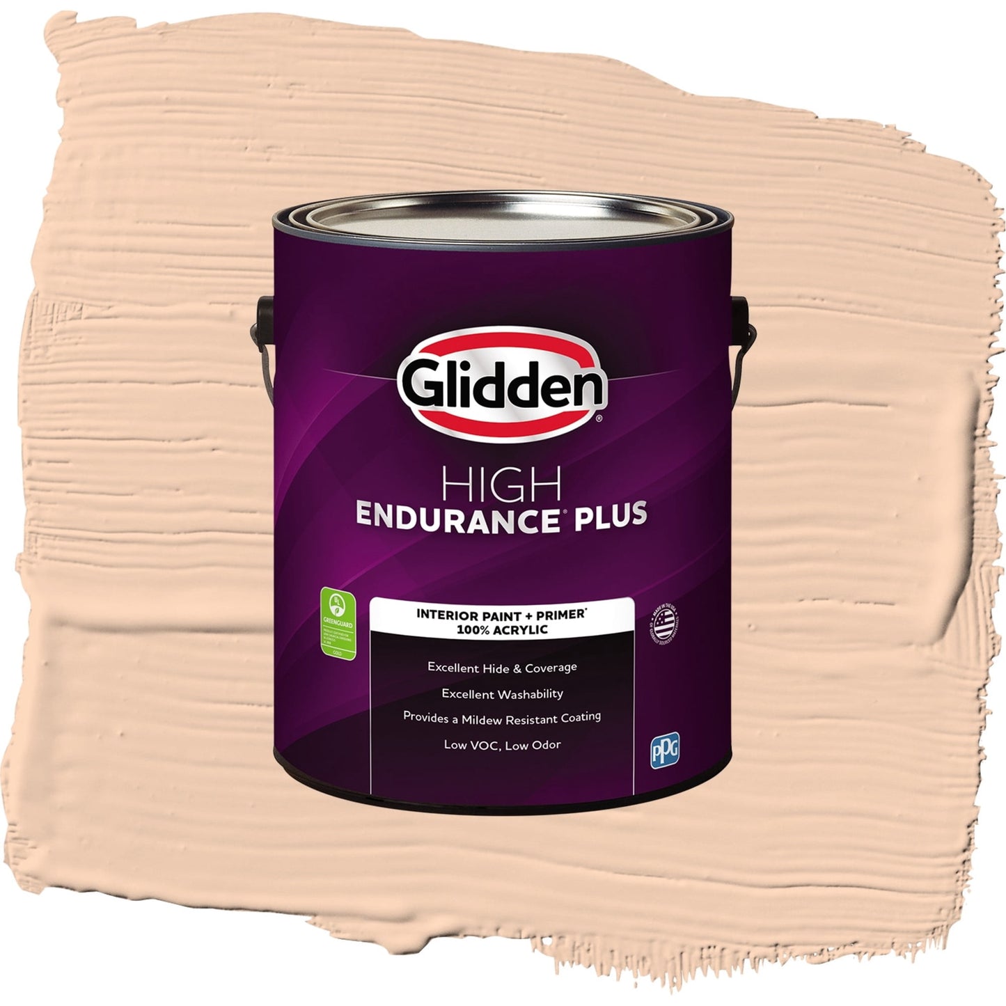 Glidden HEP Peach Darling / Orange, Semi-Gloss Interior Paint with Primer, 1 Gallon