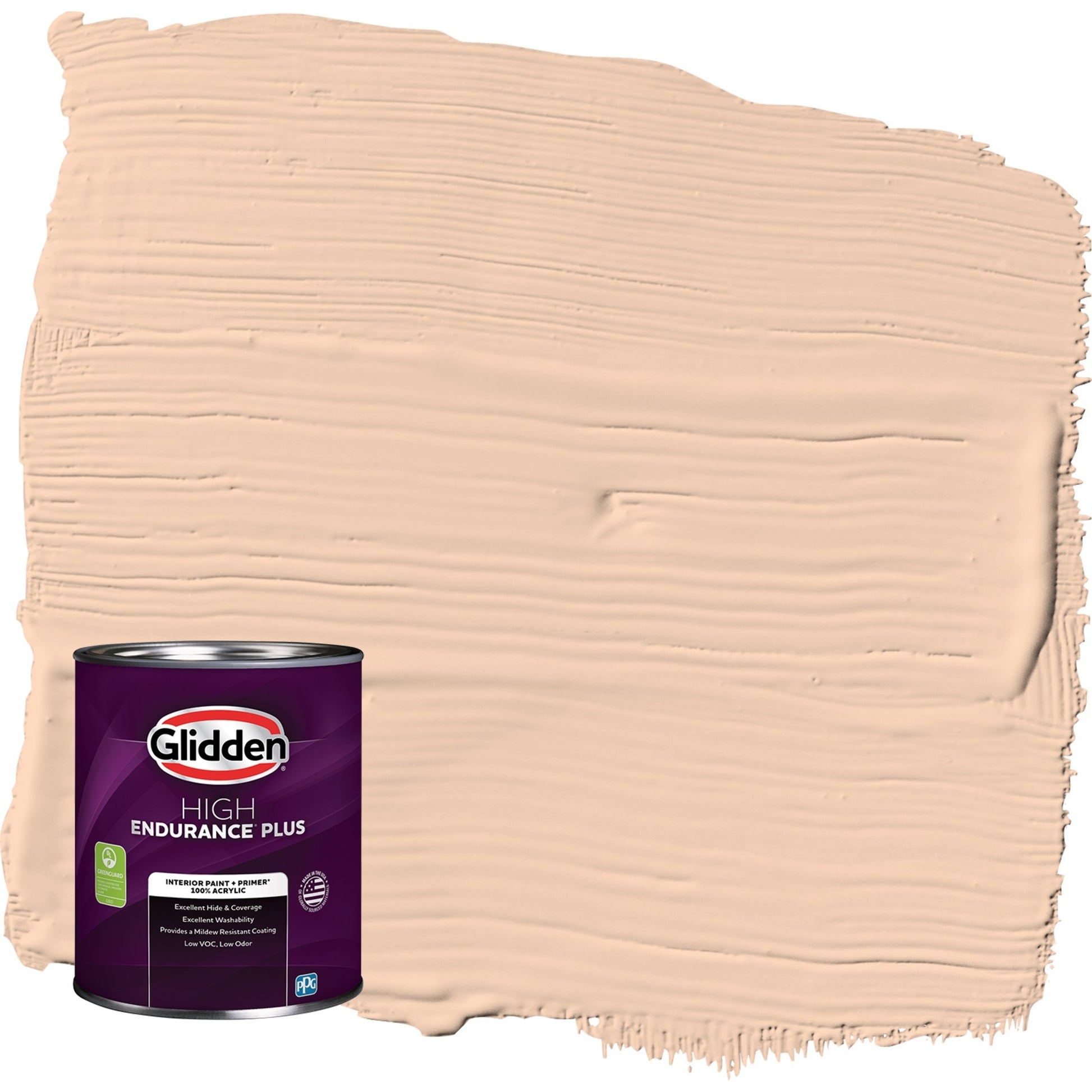 Glidden HEP Peach Darling / Orange, Semi-Gloss Interior Paint with Primer, 1 Quart