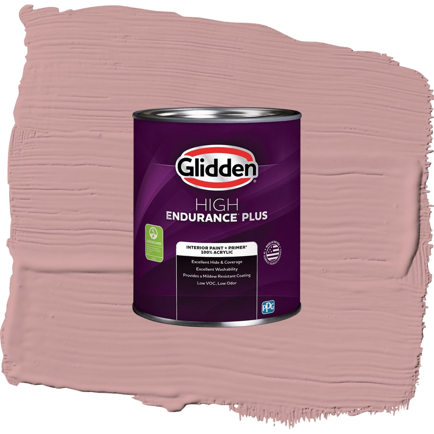 Glidden HEP Pepperberry / Pink, Eggshell Interior Paint with Primer, 1 Quart