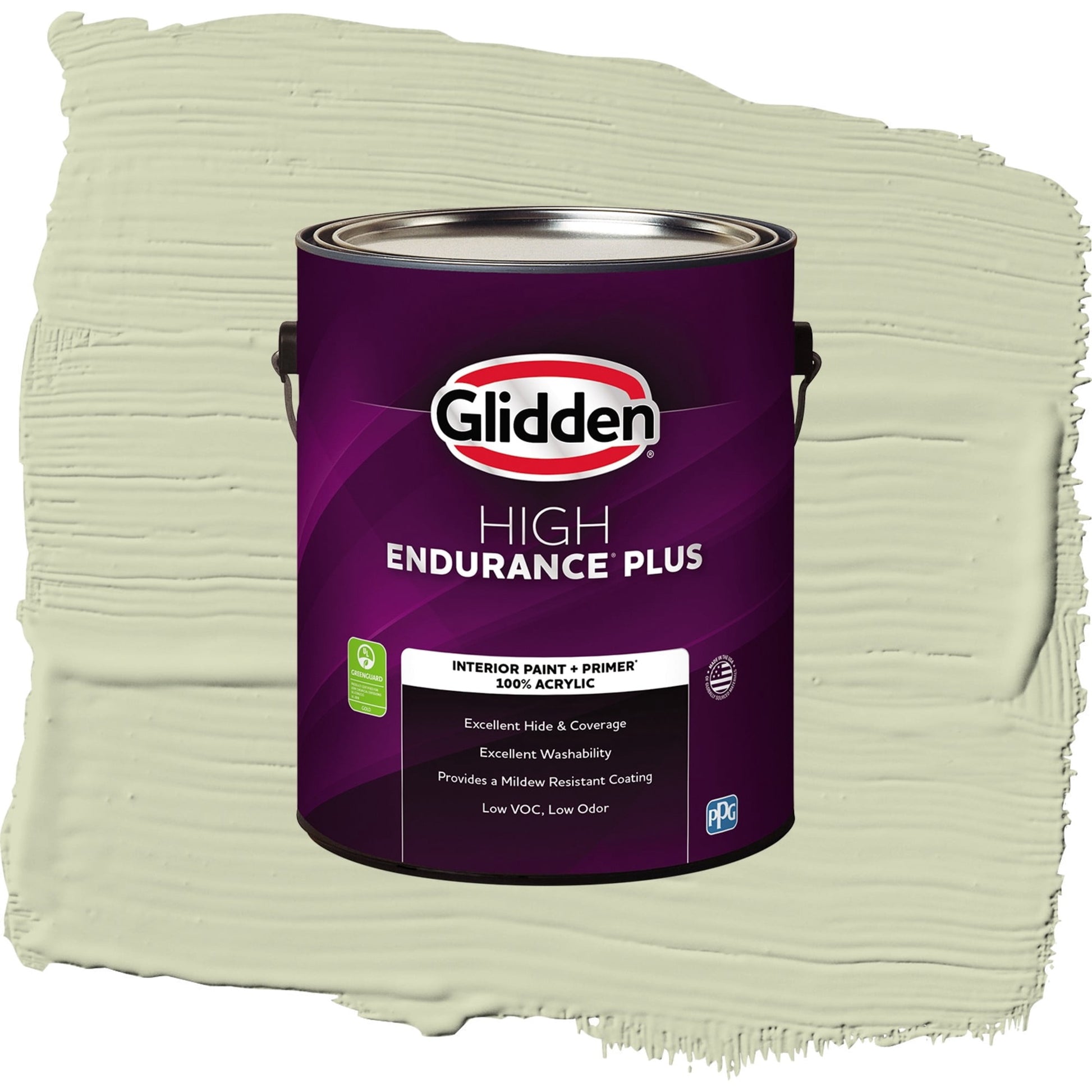 Glidden HEP Pickling Spice / Green, Eggshell Interior Paint with Primer, 1 Gallon