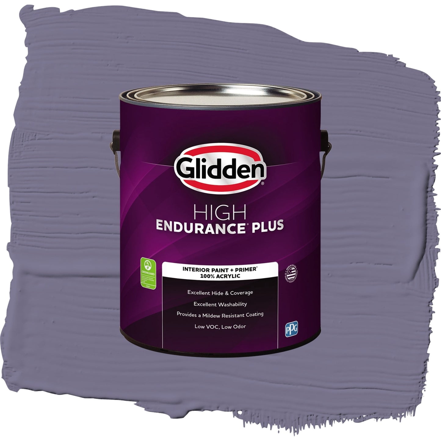 Glidden HEP Plum Shade / Purple, Flat Interior Paint with Primer, 1 Gallon