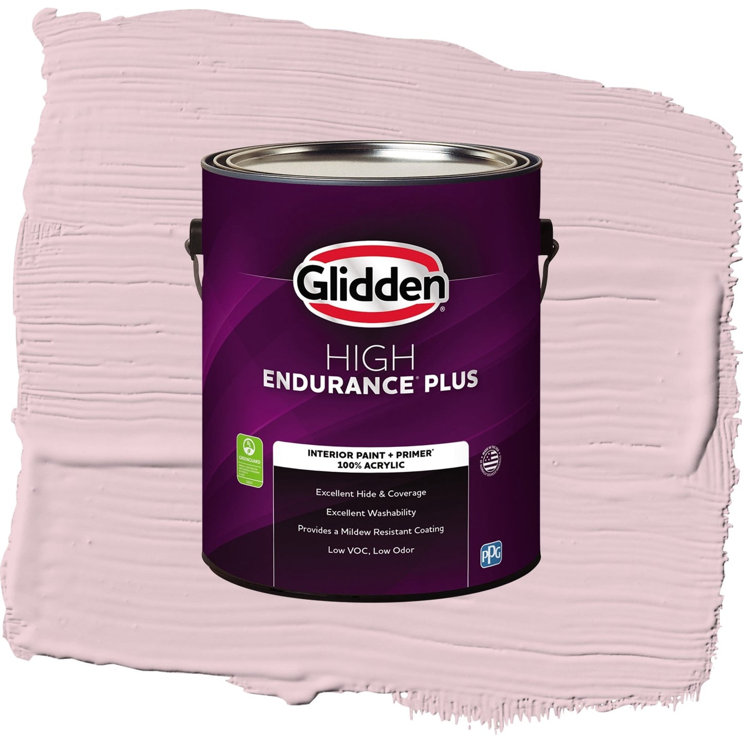 Glidden HEP Rose Cloud / Pink, Eggshell Interior Paint with Primer, 1 Gallon