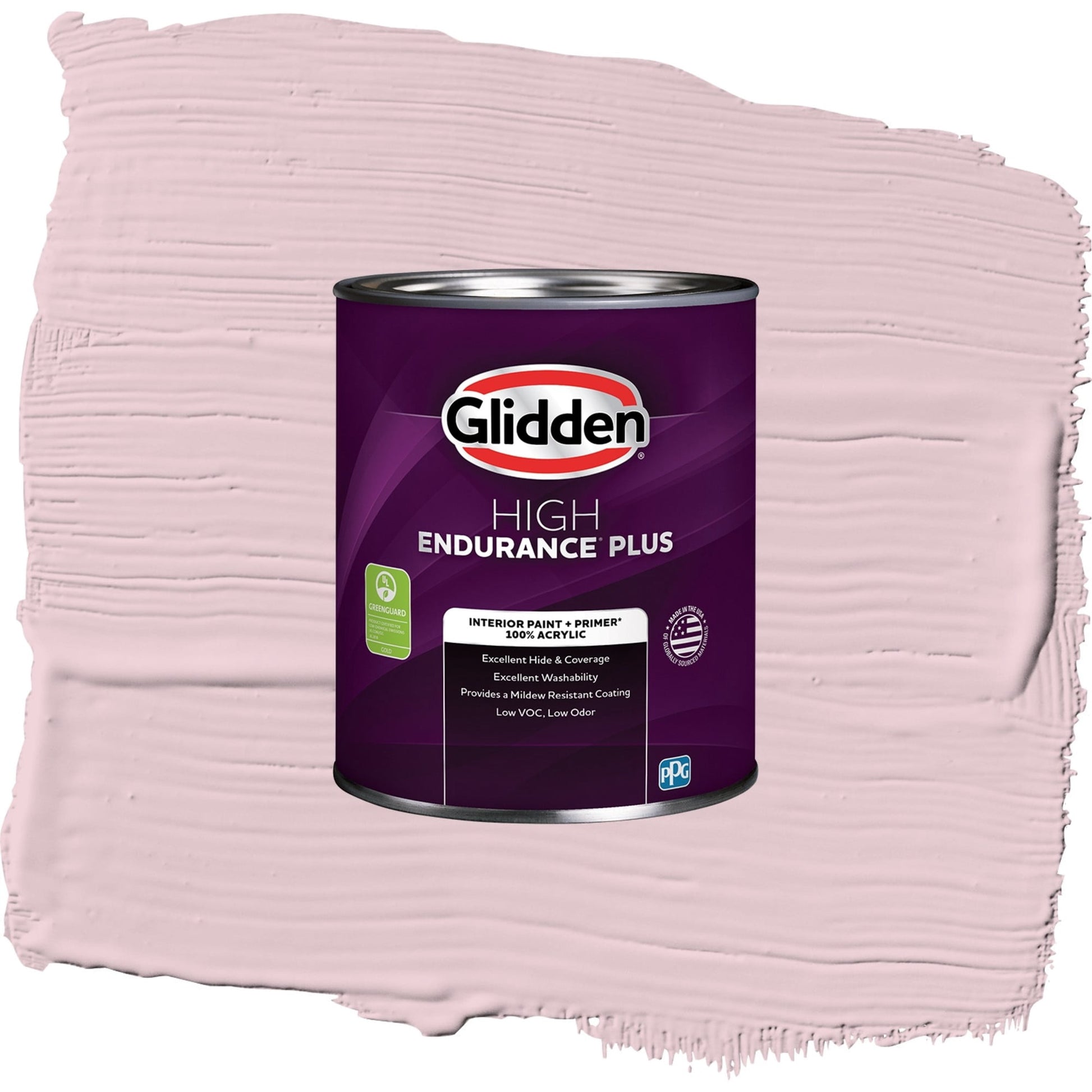 Glidden HEP Rose Cloud / Pink, Semi-Gloss Interior Paint with Primer, 1 Quart