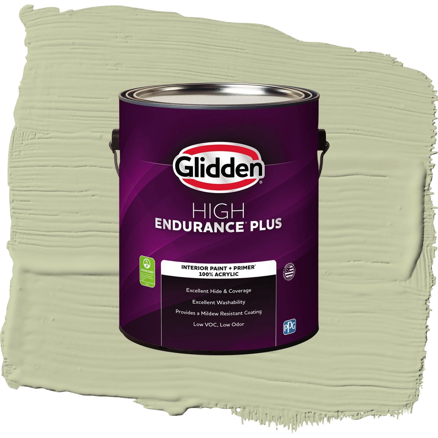 Glidden HEP Sage Splendor / Green, Eggshell Interior Paint with Primer, 1 Gallon