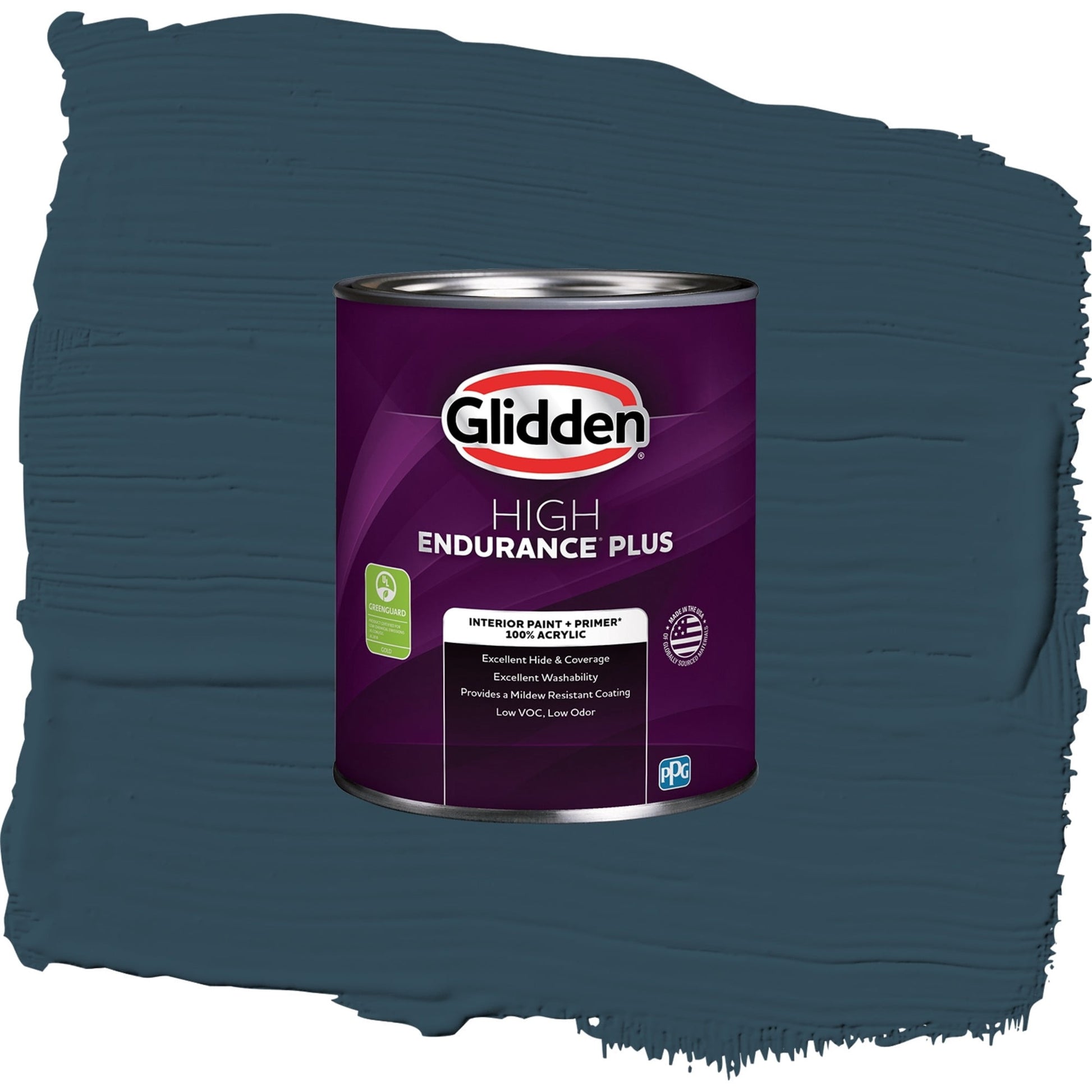 Glidden HEP Sailor's Coat / Blue, Eggshell Interior Paint with Primer, 1 Quart
