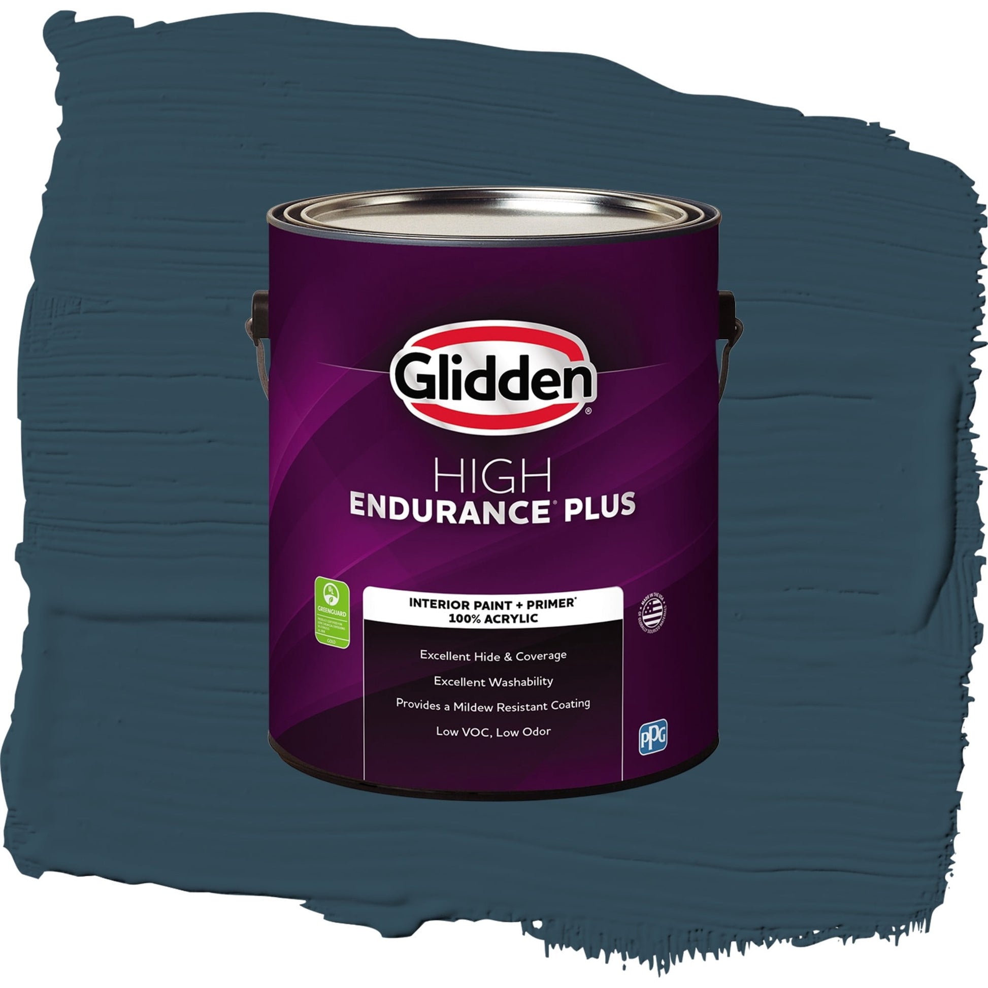 Glidden HEP Sailor's Coat / Blue, Semi-Gloss Interior Paint with Primer, 1 Gallon