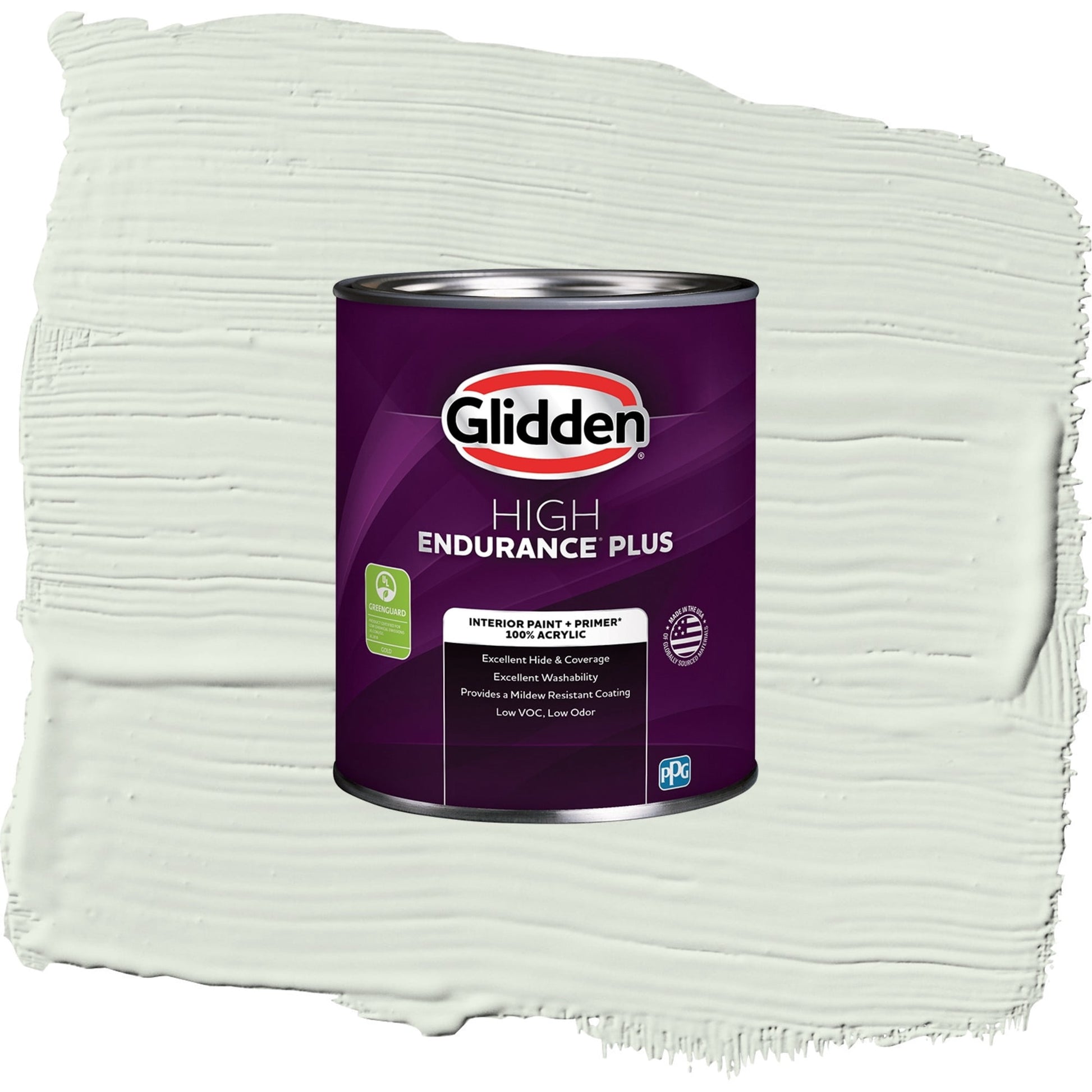 Glidden HEP Salty Breeze / Green, Eggshell Interior Paint with Primer, 1 Quart