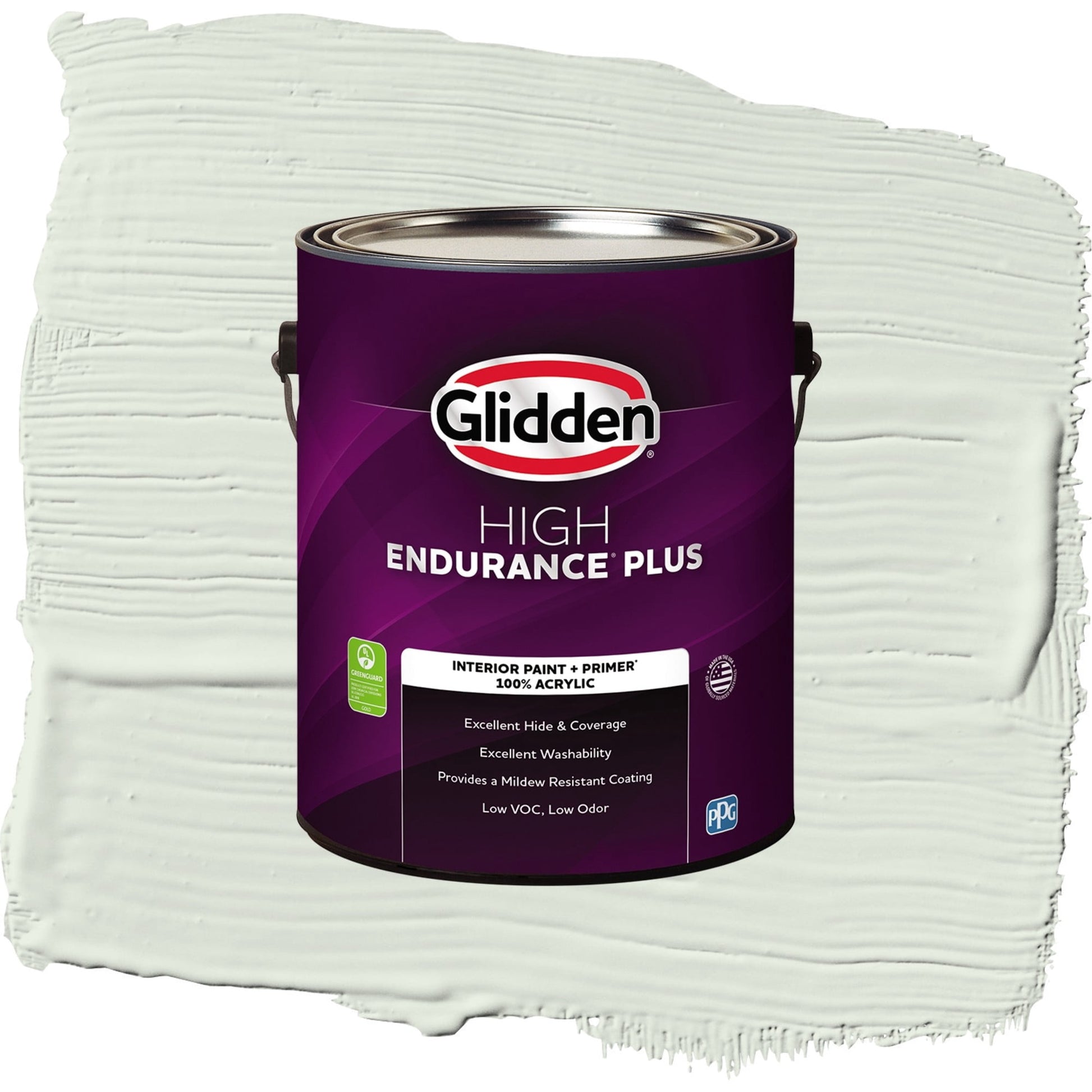 Glidden HEP Salty Breeze / Green, Semi-Gloss Interior Paint with Primer, 1 Gallon