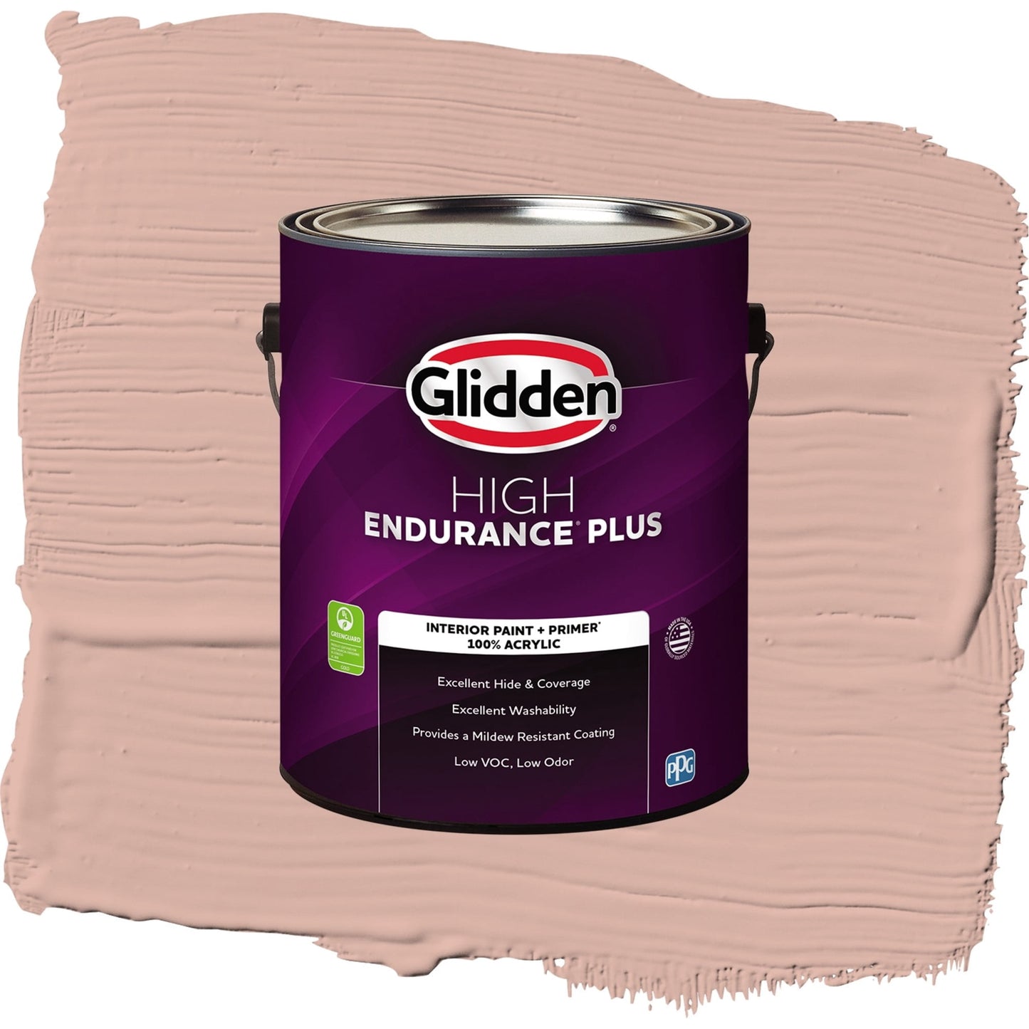Glidden HEP Sandpaper / Orange, Flat Interior Paint with Primer, 1 Gallon