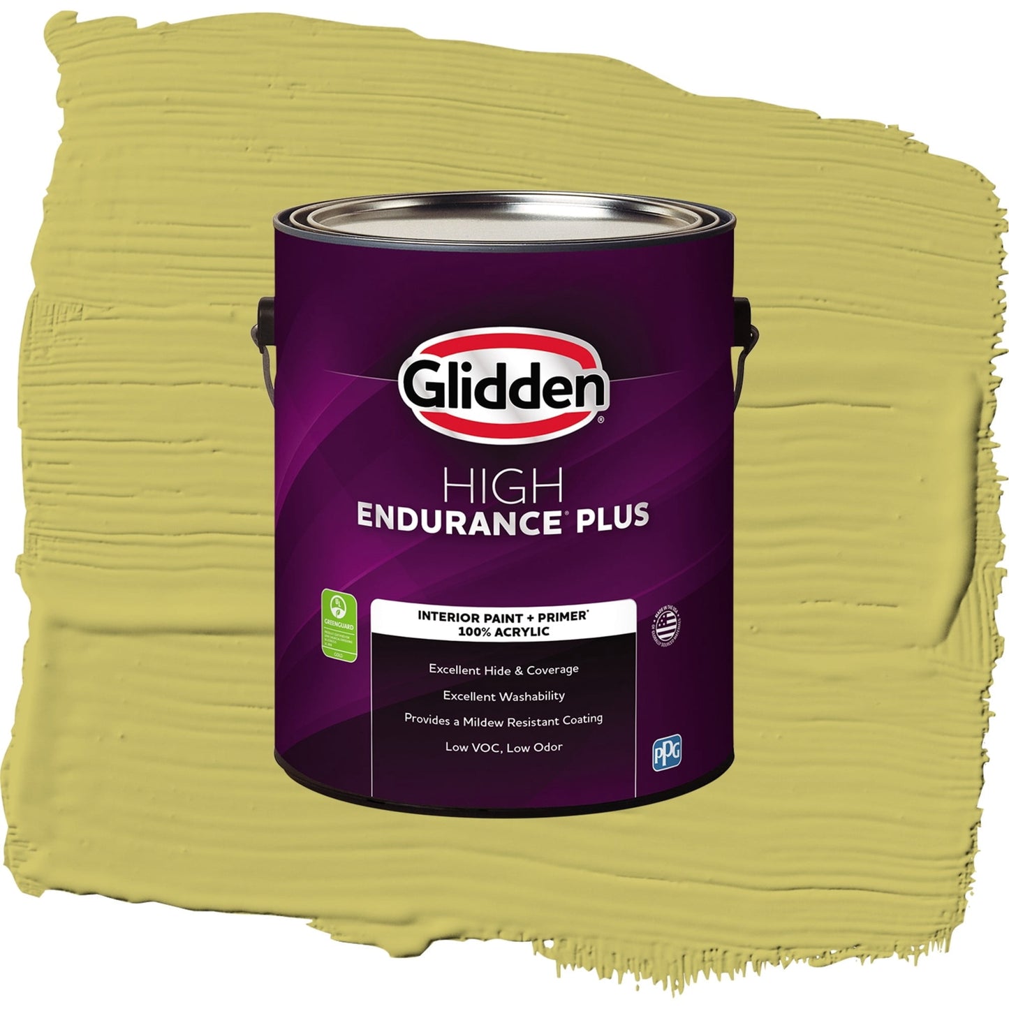 Glidden HEP Secret Safari / Green, Flat Interior Paint with Primer, 1 Gallon