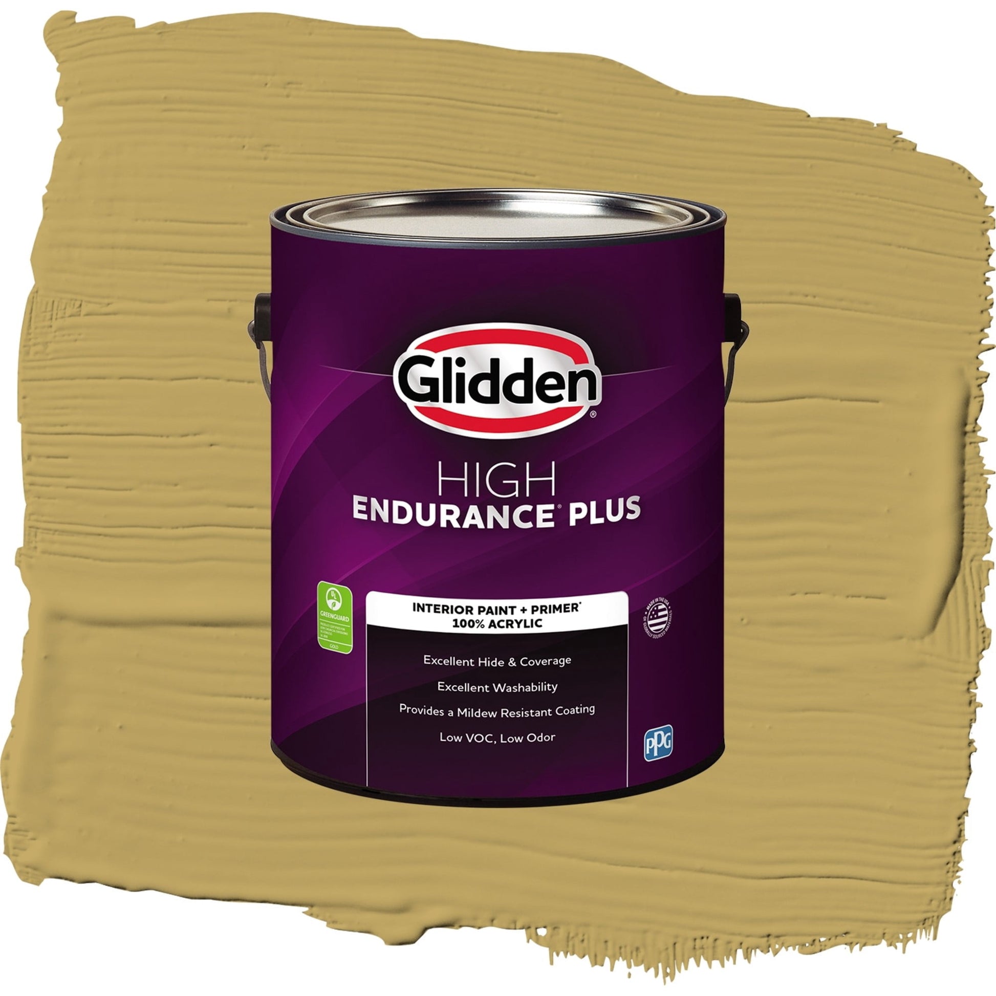 Glidden HEP Shutter Bug / Yellow, Semi-Gloss Interior Paint with Primer, 1 Gallon