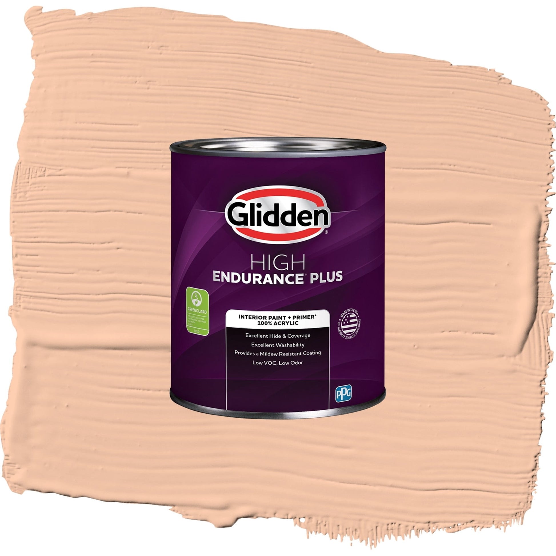 Glidden HEP Siesta / Orange, Semi-Gloss Interior Paint with Primer, 1 Quart