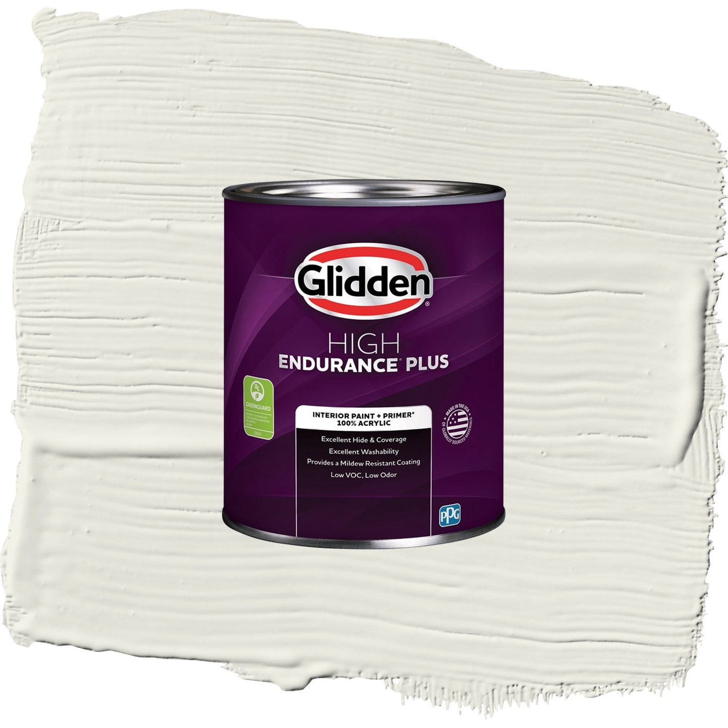 Glidden HEP Silvery Moon / Gray, Semi-Gloss Interior Paint with Primer, 1 Quart
