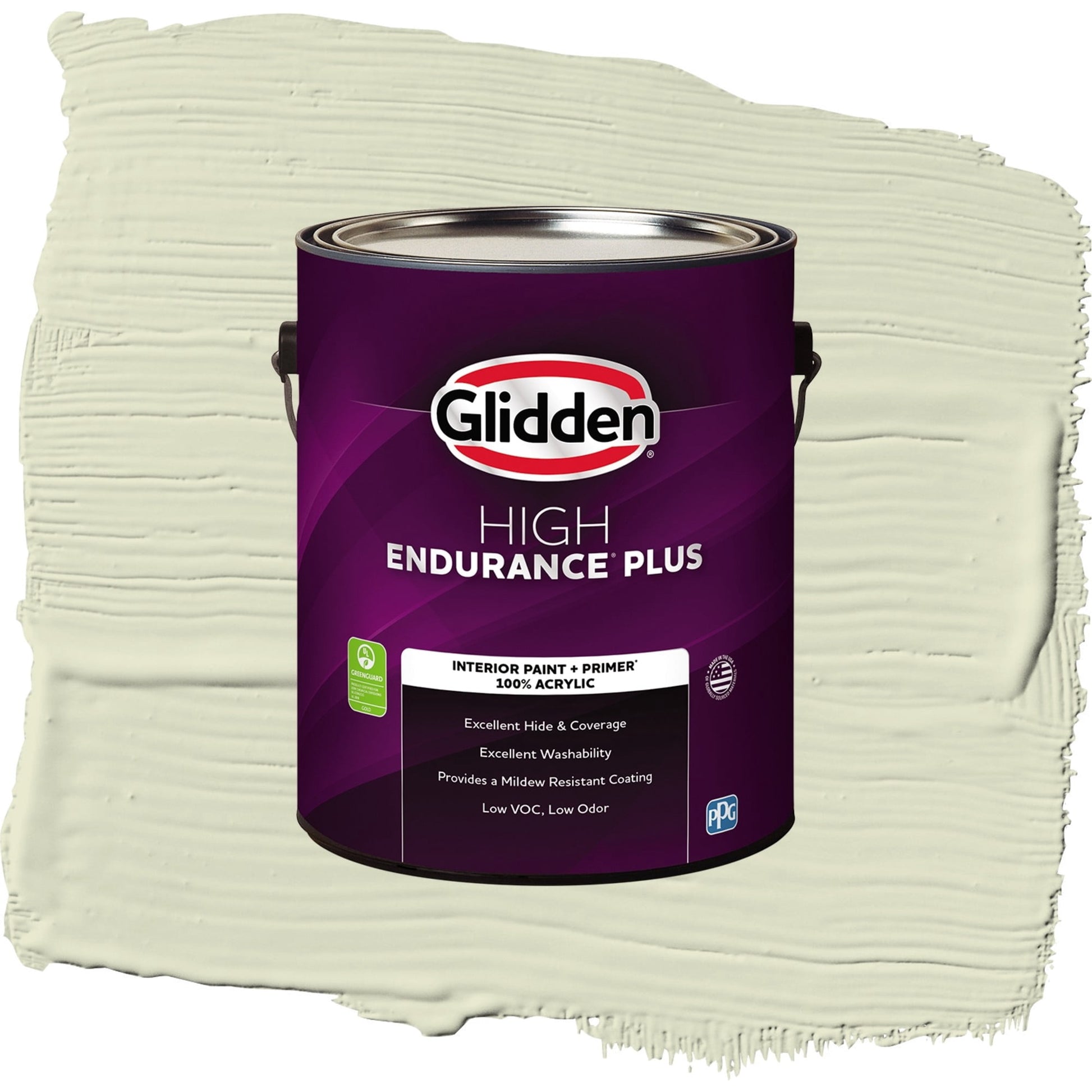 Glidden HEP Slow Dance / Green, Semi-Gloss Interior Paint with Primer, 1 Gallon