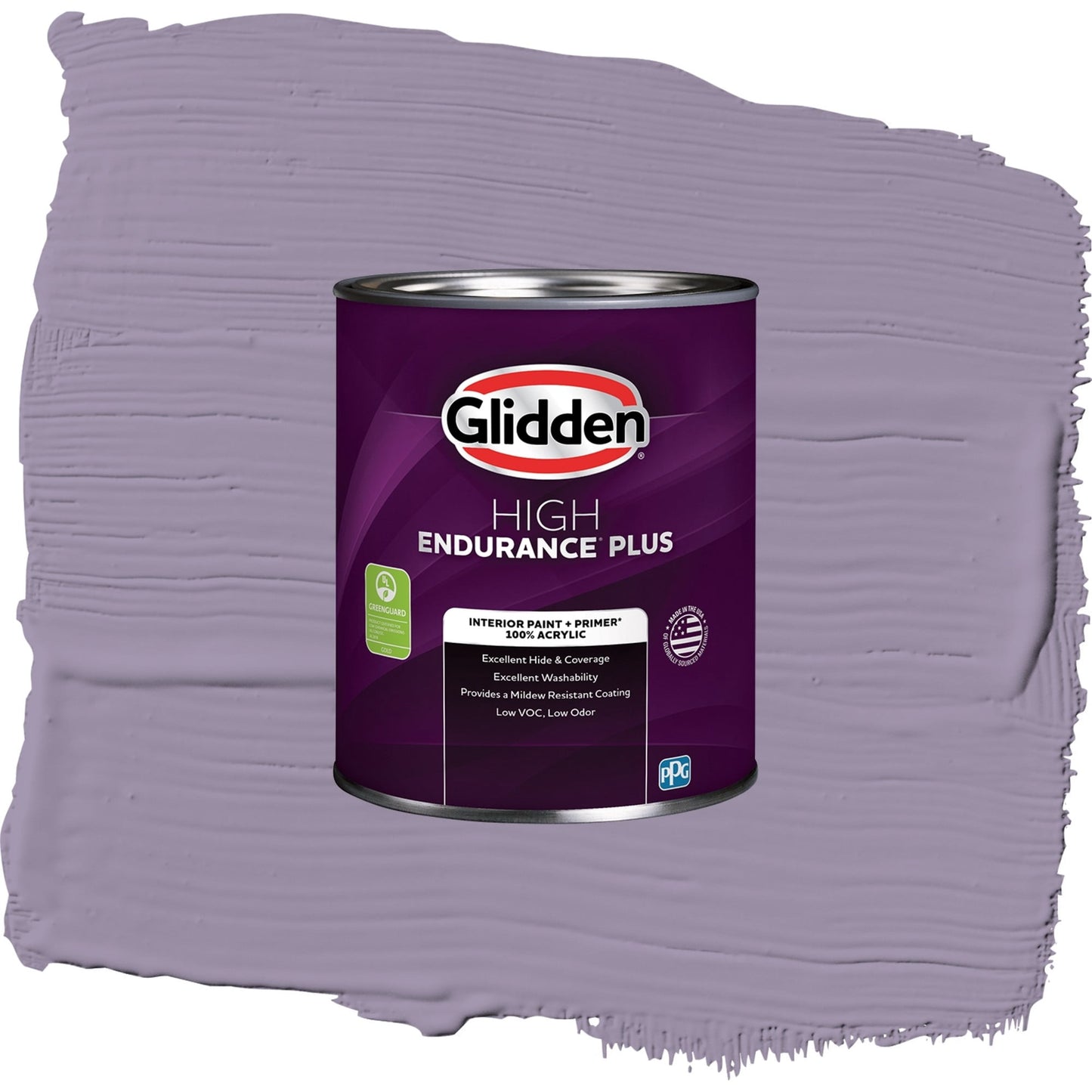 Glidden HEP Smoky Grape / Purple, Eggshell Interior Paint with Primer, 1 Quart