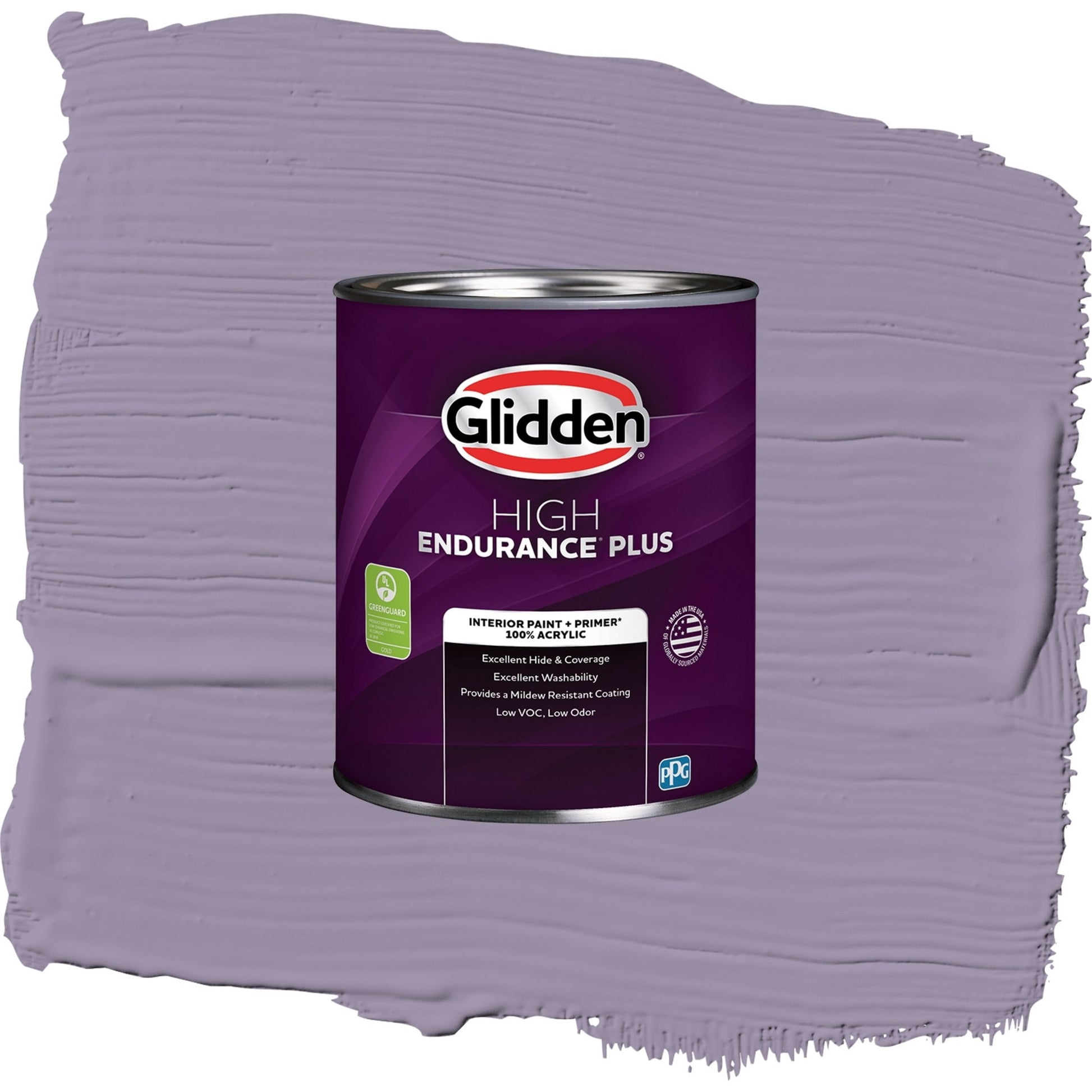 Glidden HEP Smoky Grape / Purple, Semi-Gloss Interior Paint with Primer, 1 Quart