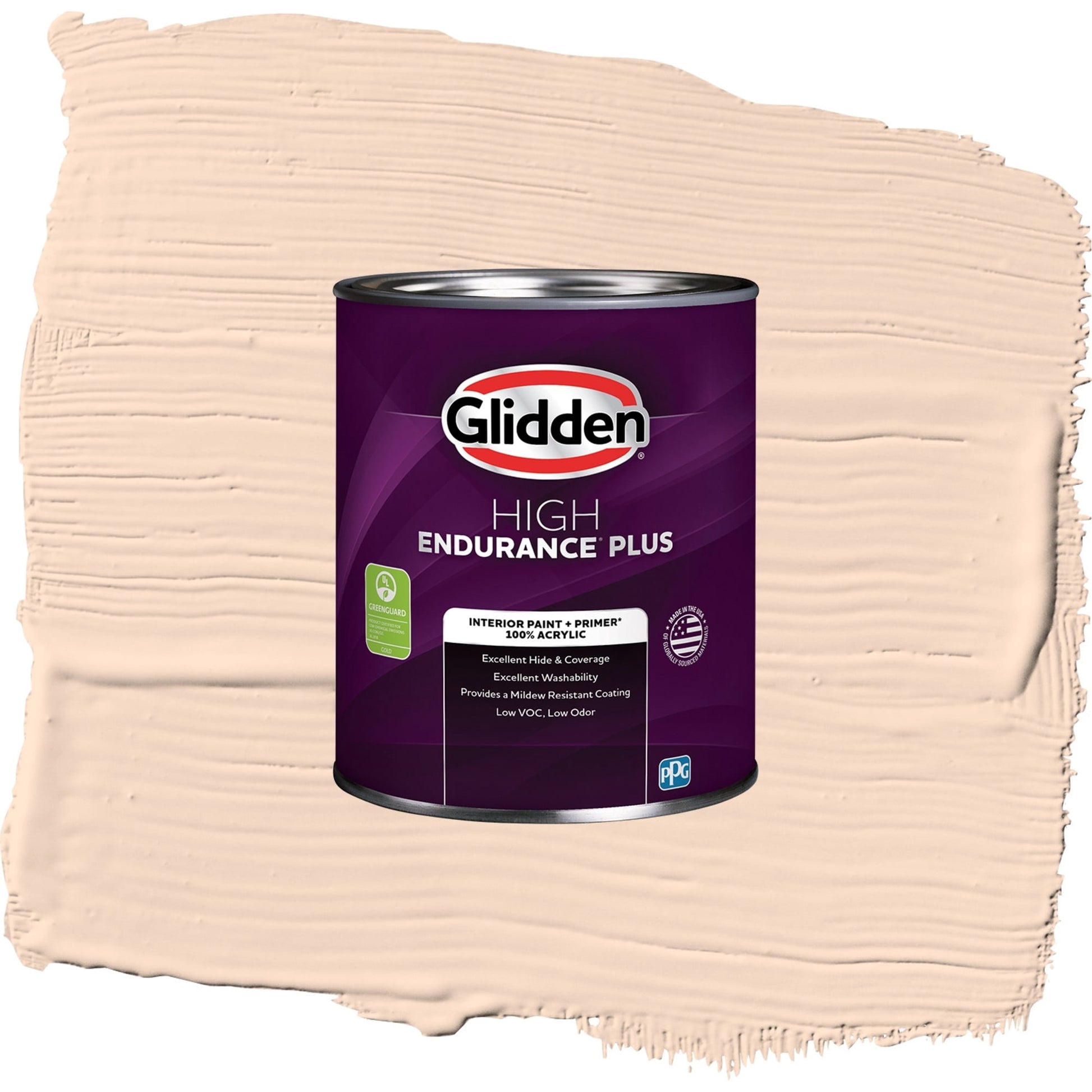 Glidden HEP Sourpatch Peach / Orange, Semi-Gloss Interior Paint with Primer, 1 Quart