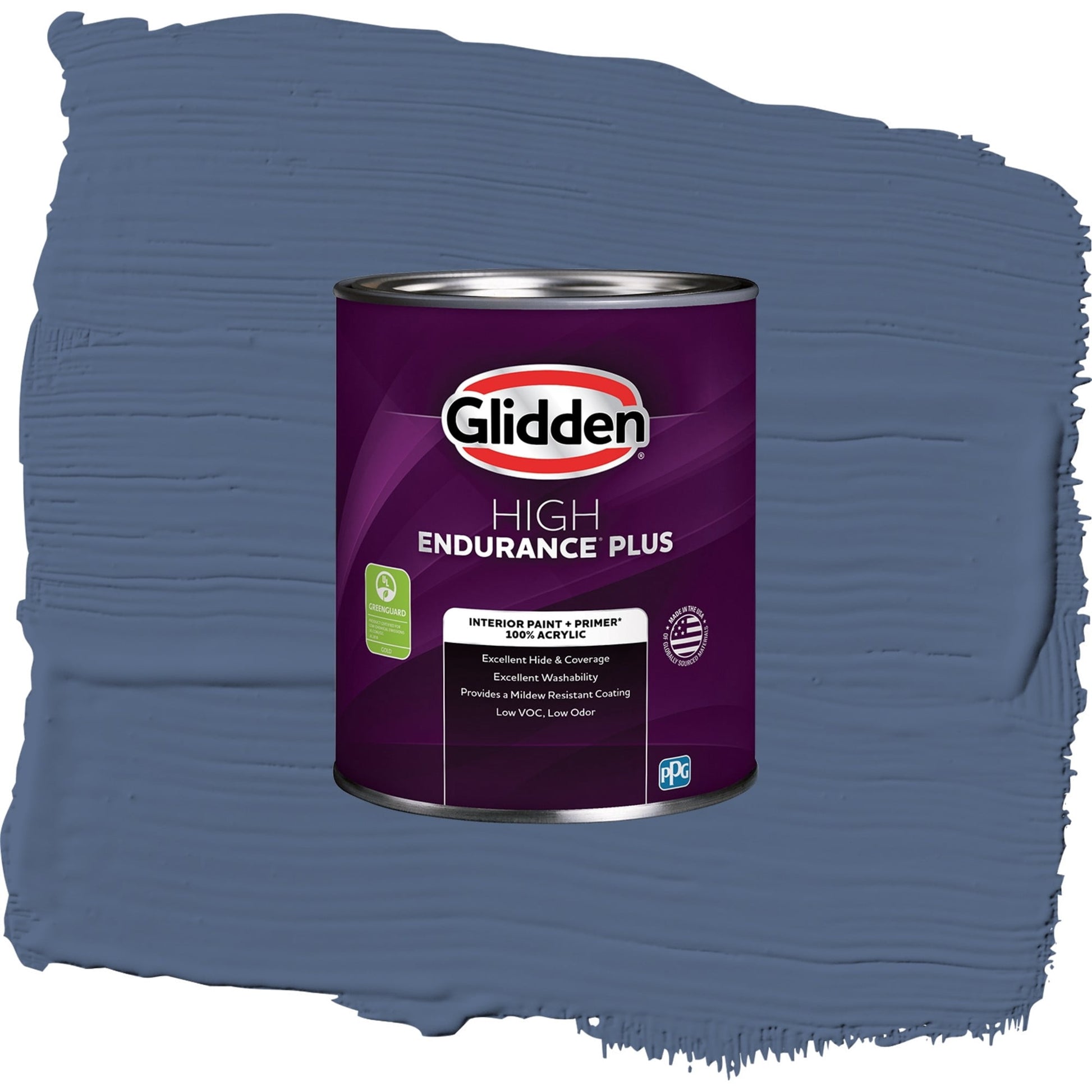 Glidden HEP Stained Glass / Blue, Eggshell Interior Paint with Primer, 1 Quart