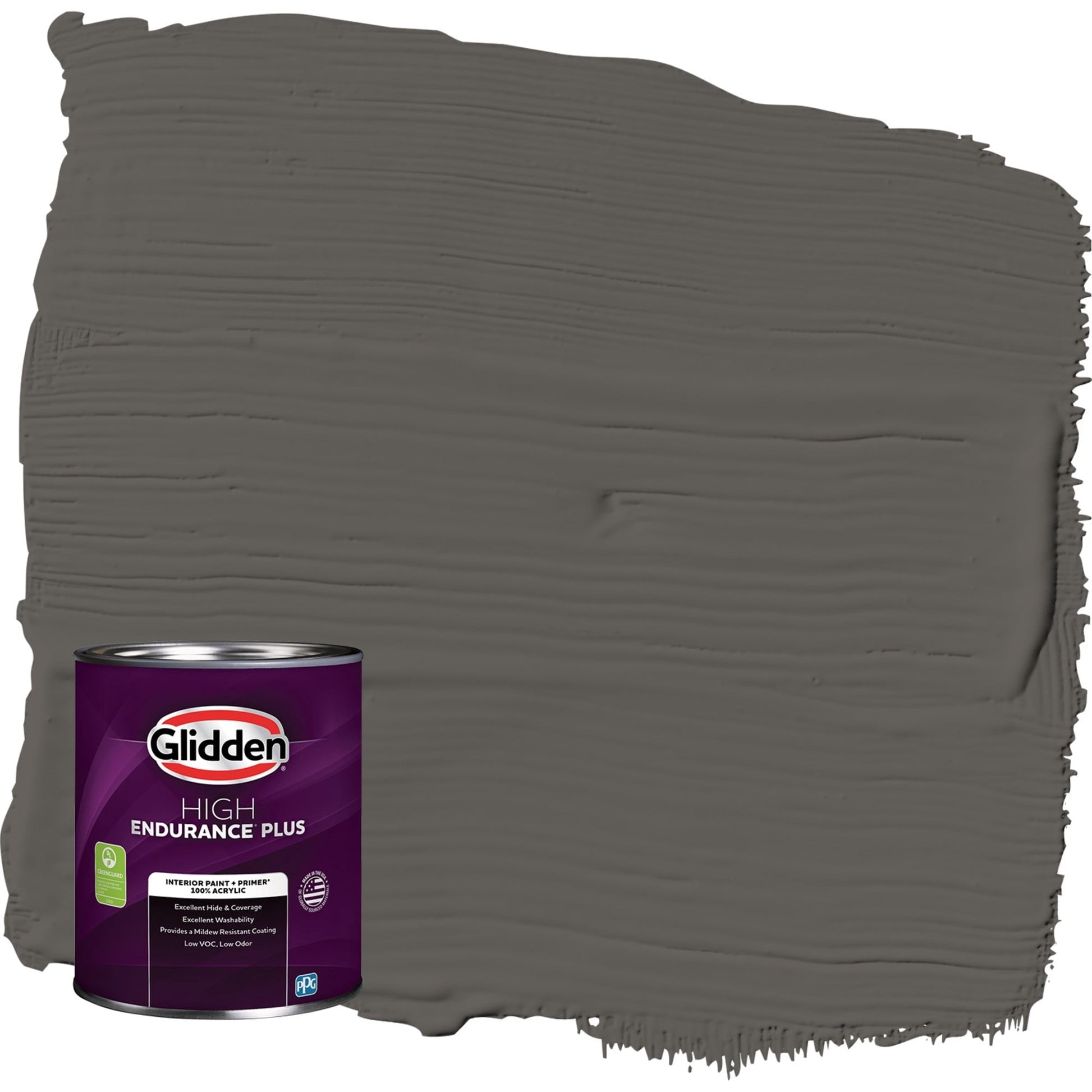 Glidden HEP Stone's Throw / Gray, Semi-Gloss Interior Paint with Primer, 1 Quart