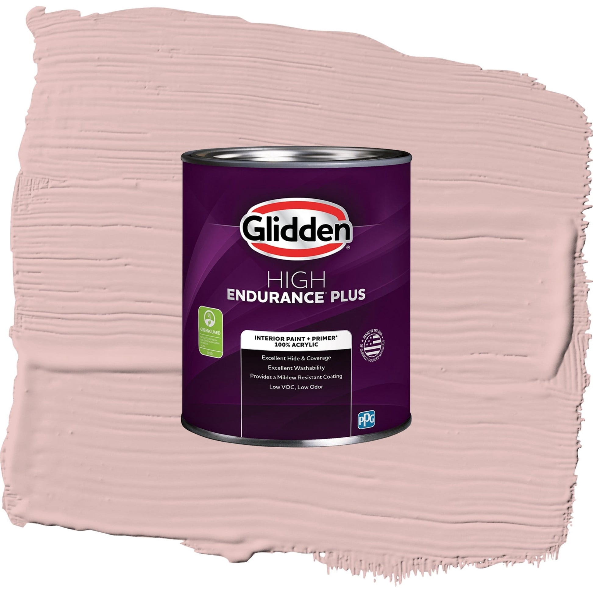Glidden HEP Strawflower / Pink, Semi-Gloss Interior Paint with Primer, 1 Quart
