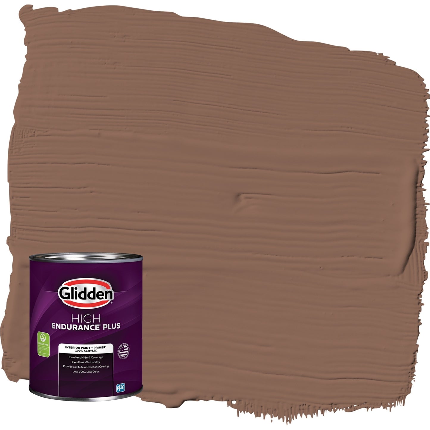 Glidden HEP Suede Leather / Beige, Flat Interior Paint with Primer, 1 Quart