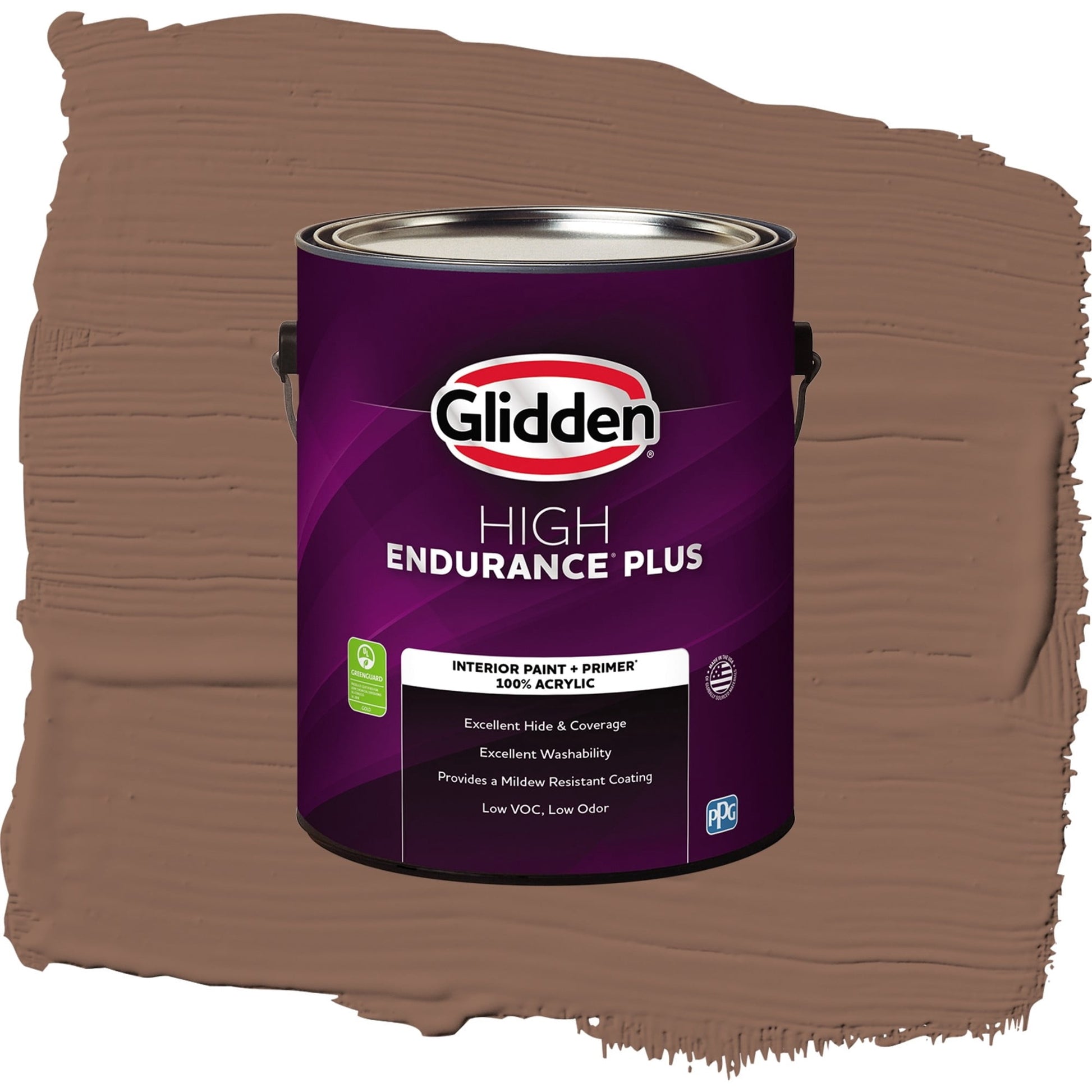 Glidden HEP Suede Leather / Beige, Semi-Gloss Interior Paint with Primer, 1 Gallon