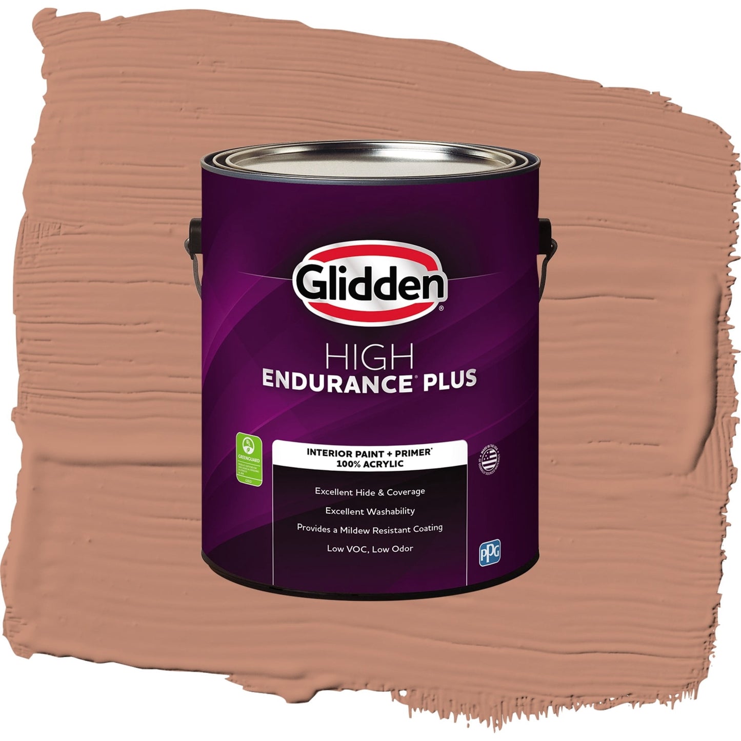 Glidden HEP Terrazzo Tan / Orange, Eggshell Interior Paint with Primer, 1 Gallon