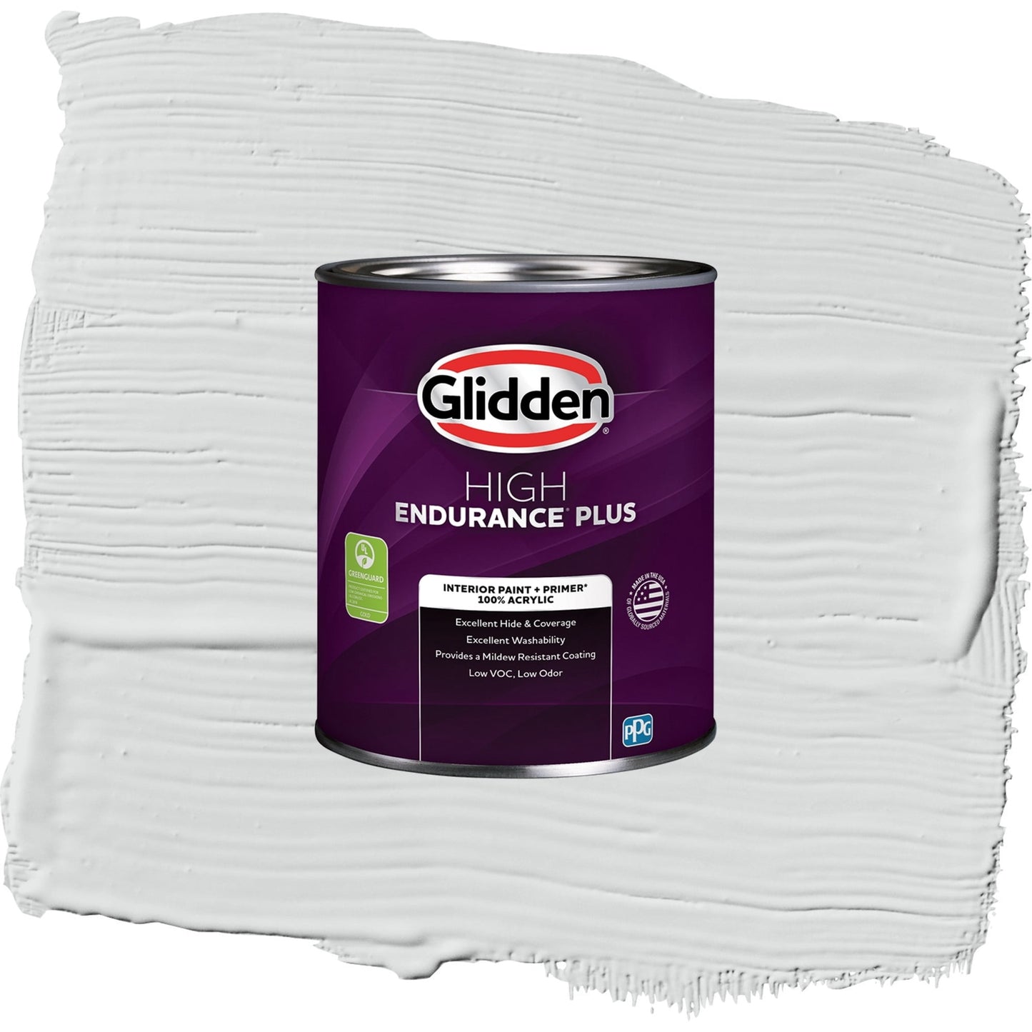 Glidden HEP Thin Ice / Gray, Semi-Gloss Interior Paint with Primer, 1 Quart