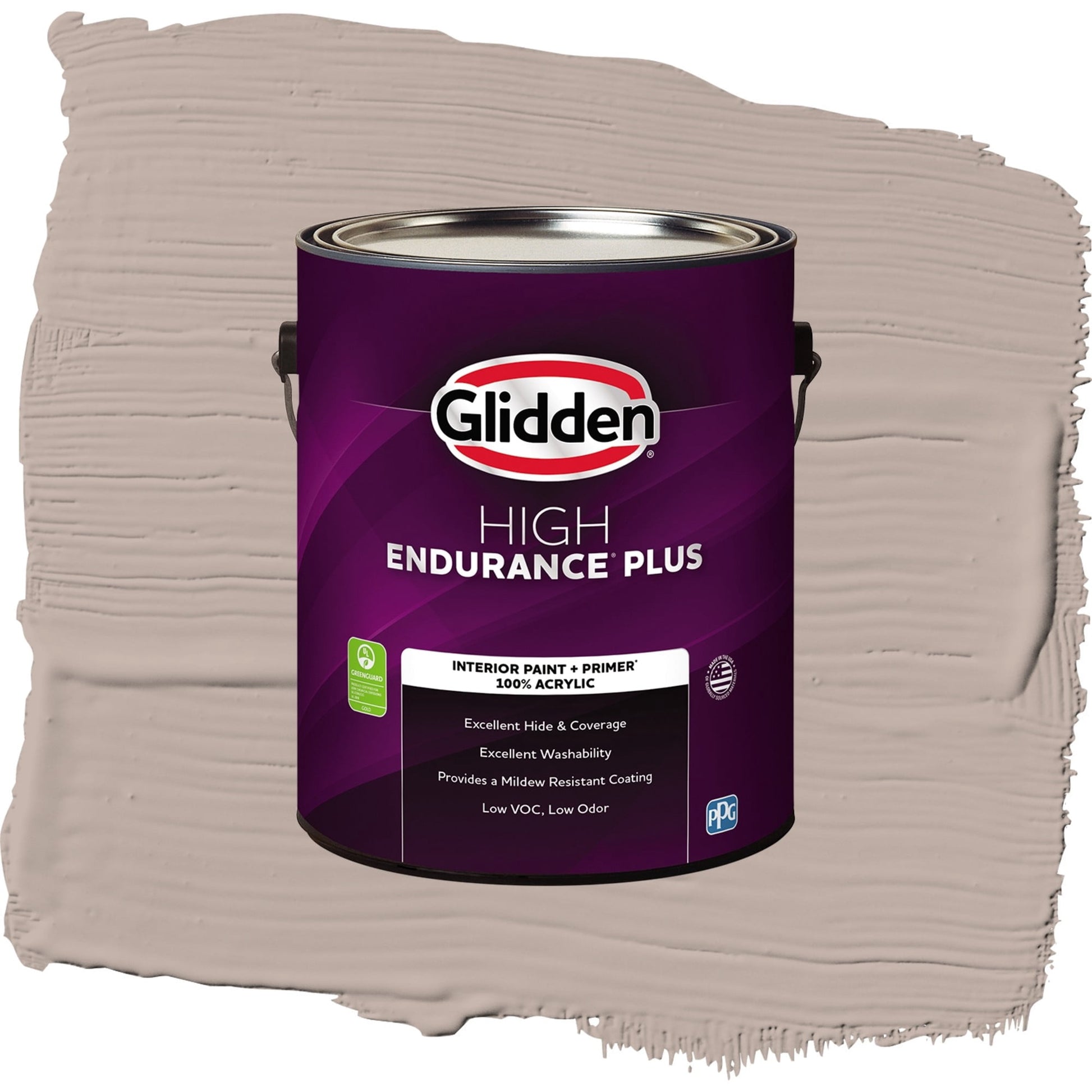 Glidden HEP Thumper / Beige, Flat Interior Paint with Primer, 1 Gallon