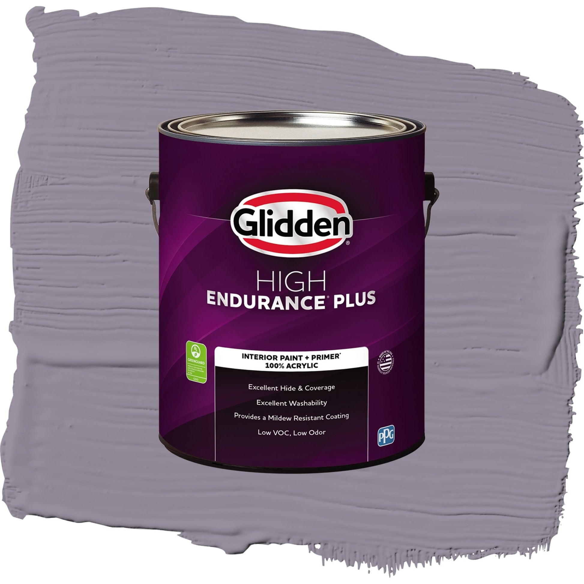 Glidden HEP Tin Lizzie / Purple, Semi-Gloss Interior Paint with Primer, 1 Gallon