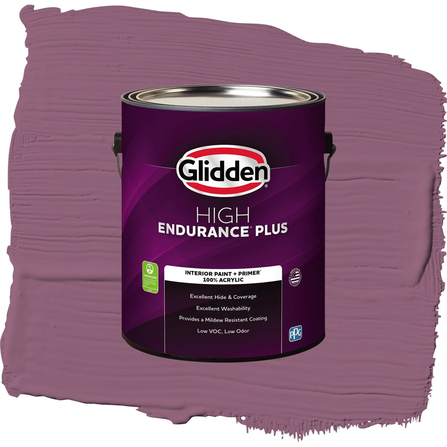 Glidden HEP Victorian Plum / Purple, Flat Interior Paint with Primer, 1 Gallon