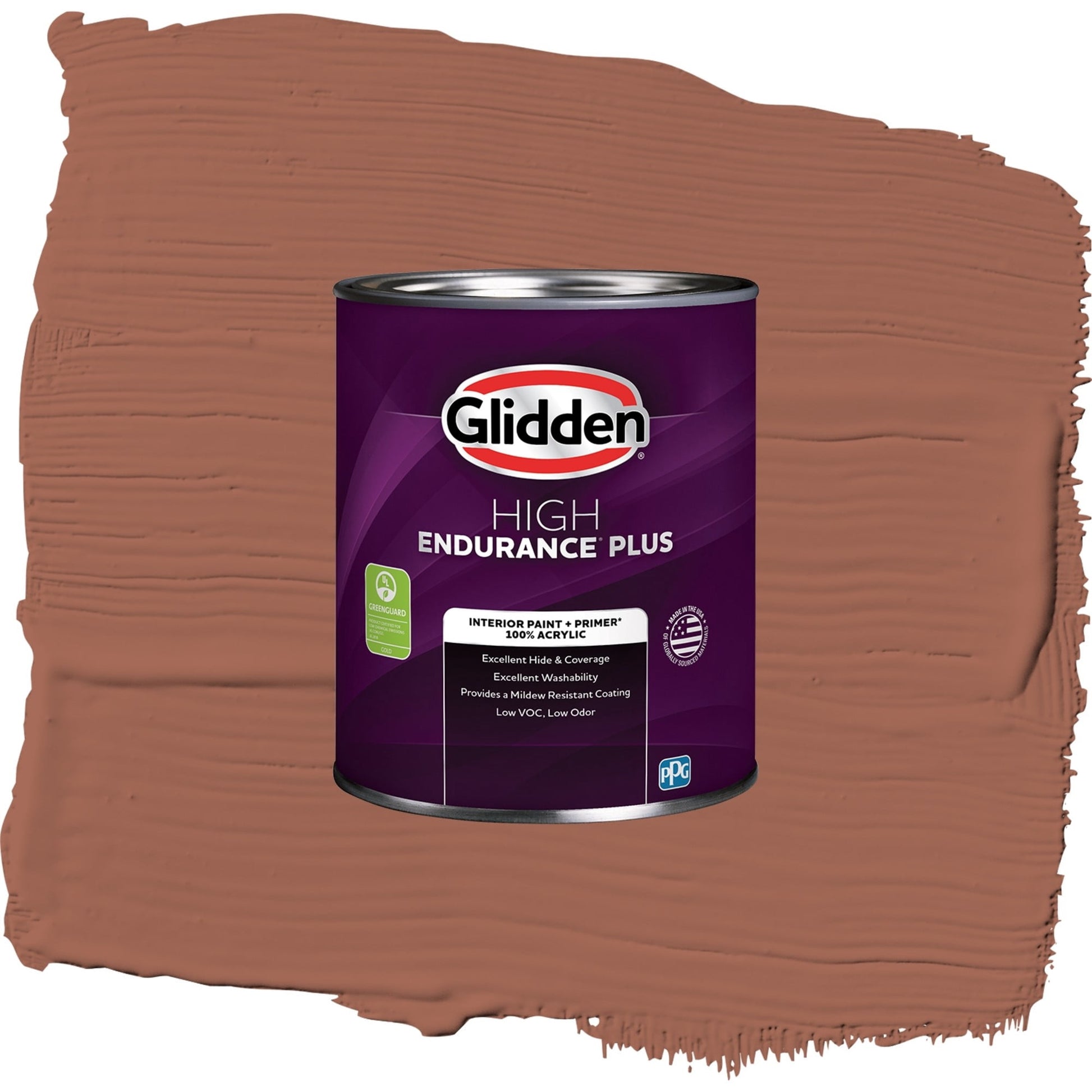 Glidden HEP Warm Up / Orange, Eggshell Interior Paint with Primer, 1 Quart