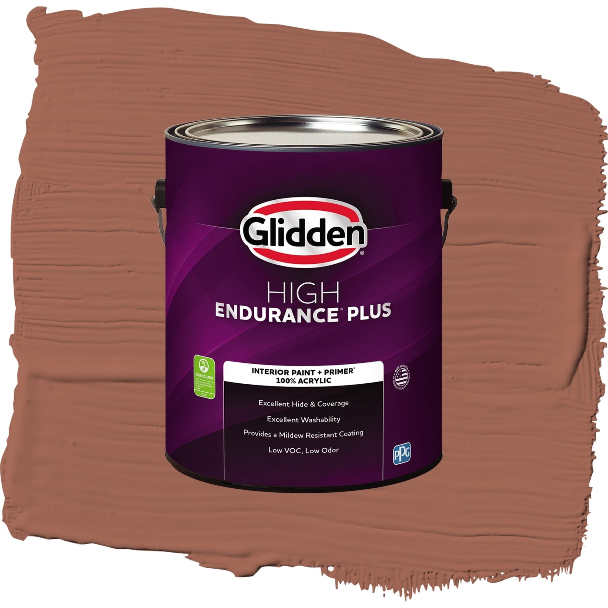 Glidden HEP Warm Up / Orange, Semi-Gloss Interior Paint with Primer, 1 Gallon
