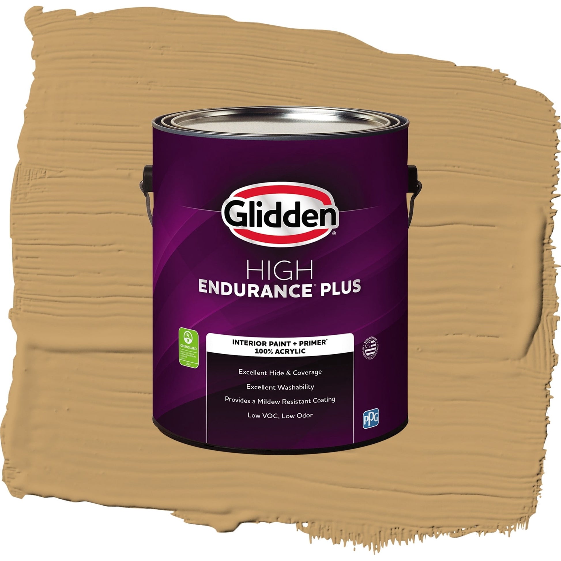 Glidden HEP Welcome Home / Yellow, Eggshell Interior Paint with Primer, 1 Gallon